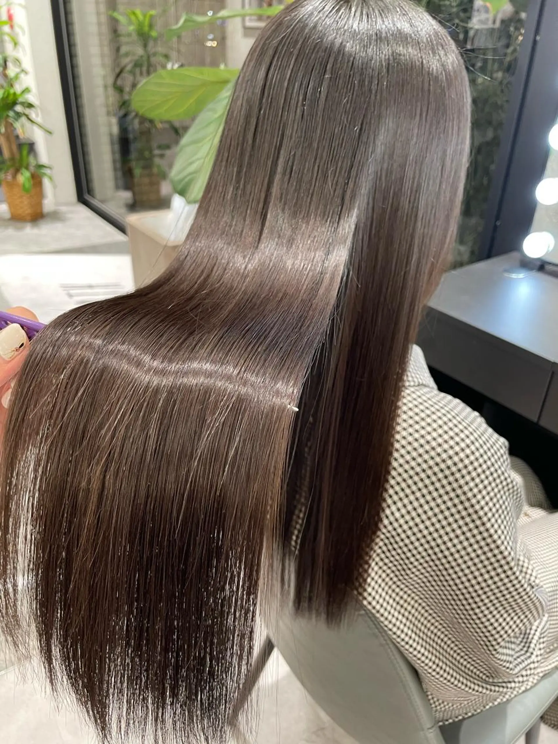 ロング 髪質改善 縮毛矯正 トリートメント 酸性ストレート Reginavita栄所属・パーマ×メッシュ/ 本日空き○/岡本一真のヘアスタイル