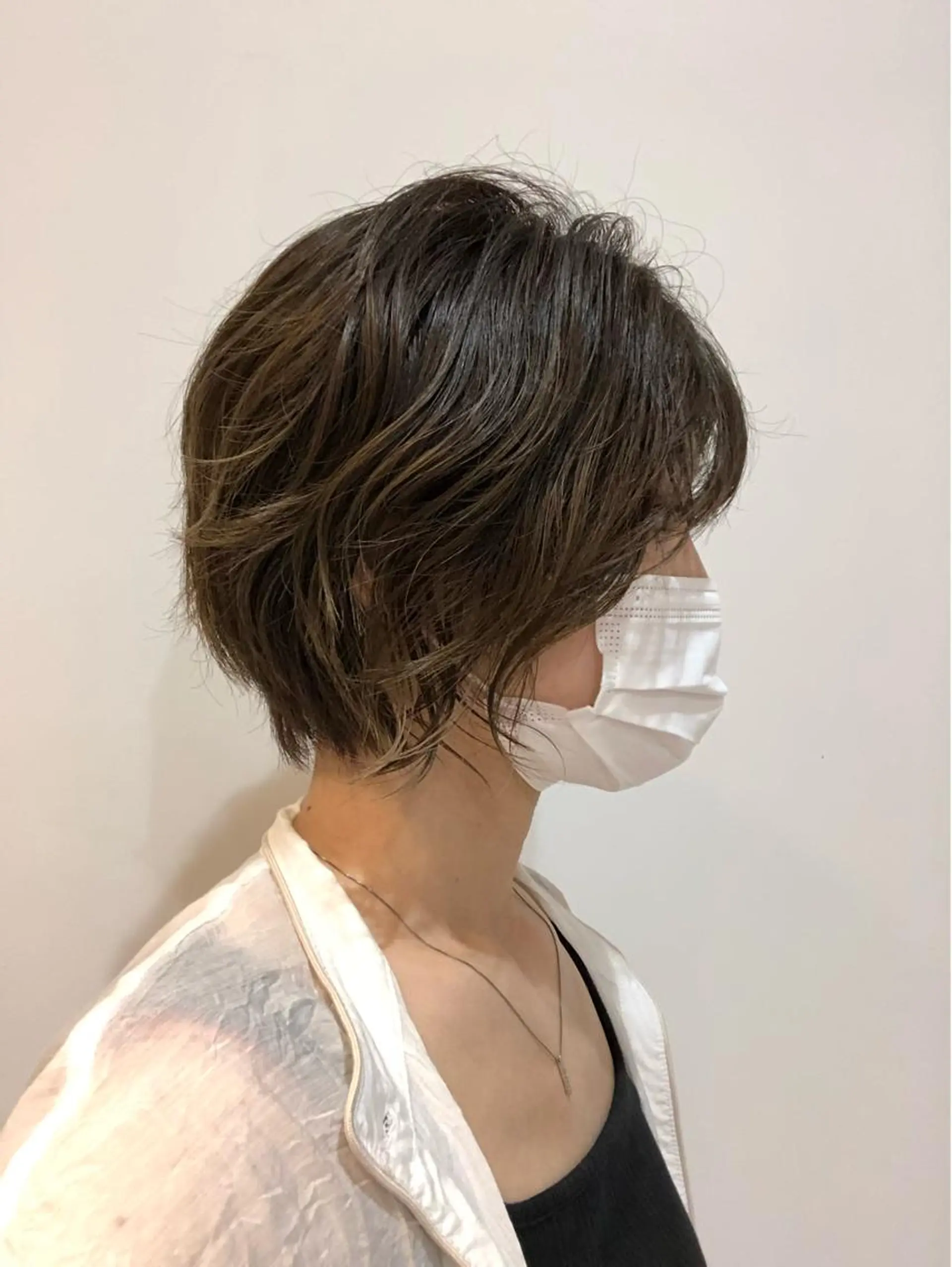 ショート カット パーマ 山本 佳奈のヘアスタイル