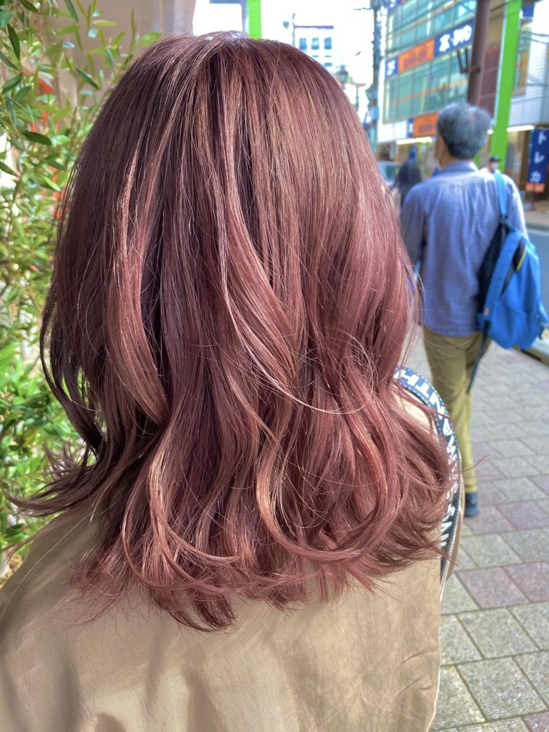 ミディアム カラー ミディアムパーマ ブリーチ 透明感カラー ハイライトカラー ボブ 増子 幹樹のヘアスタイル