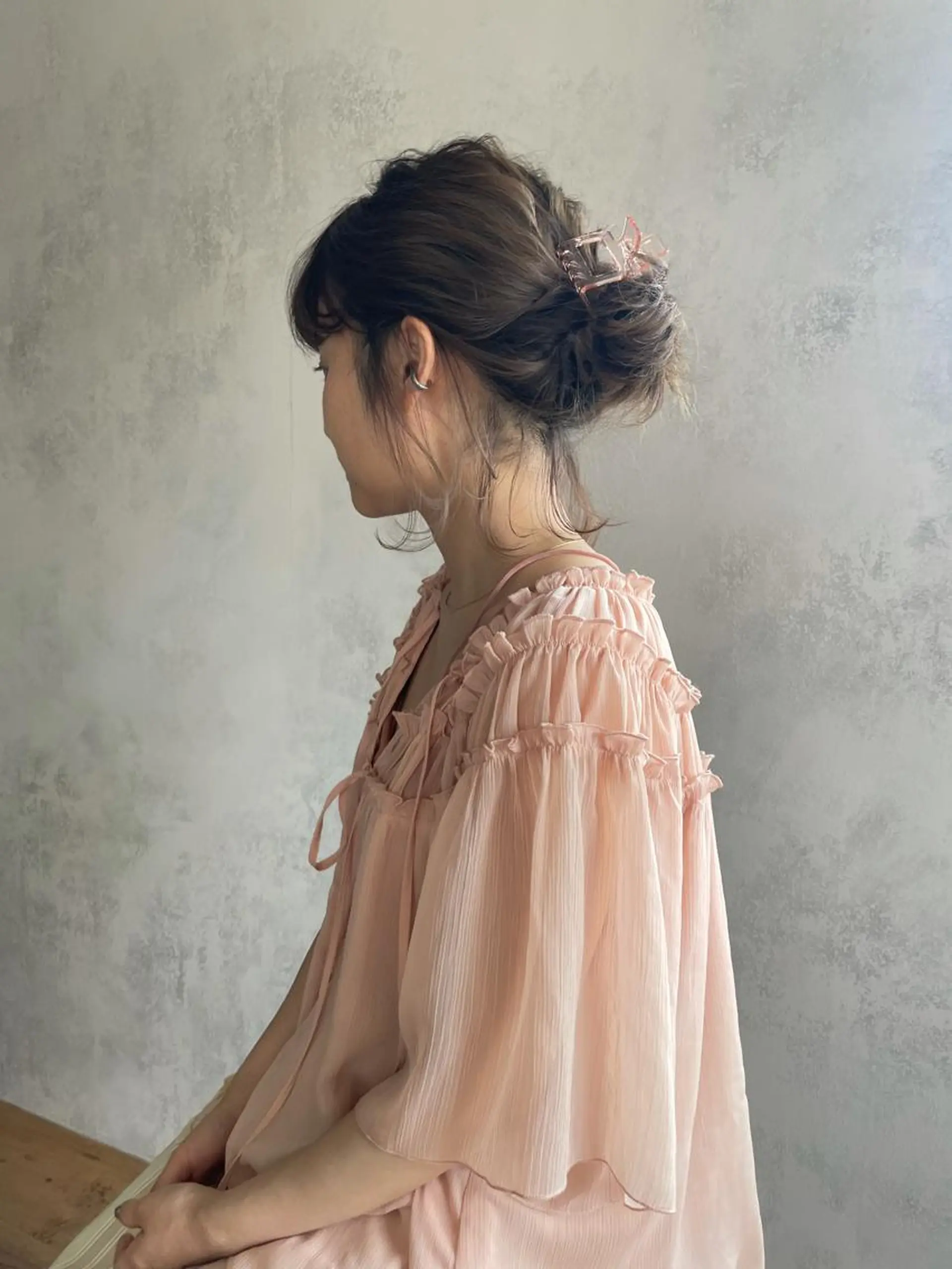 ヘアアレンジ 泊 紗羅のヘアスタイル