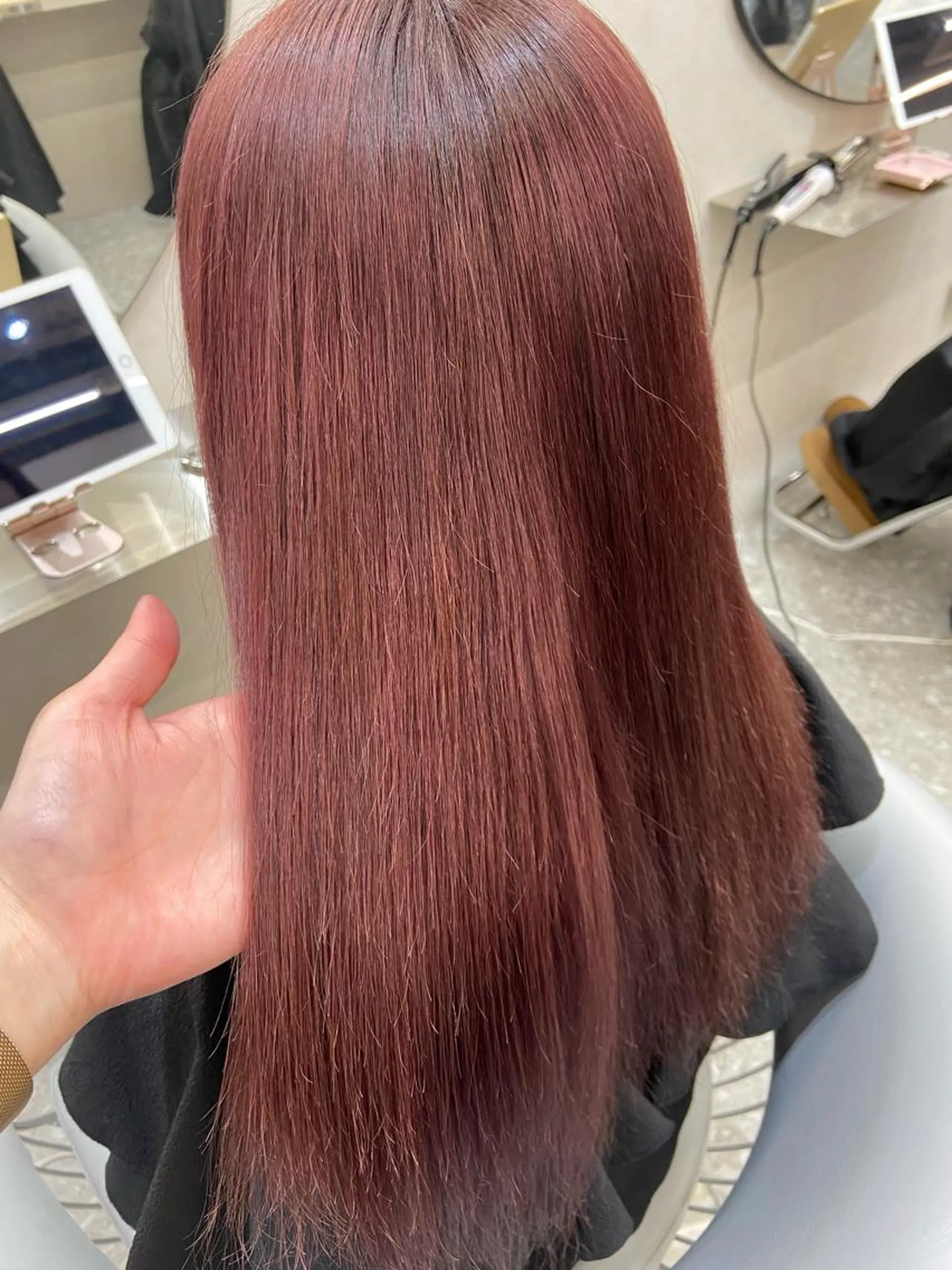 ロング カラー シールエクステ ブリーチ ブラウンカラー ケアカラー ダブルカラー 新宿/韓国ヘア 中明度カラー/かやのヘアスタイル