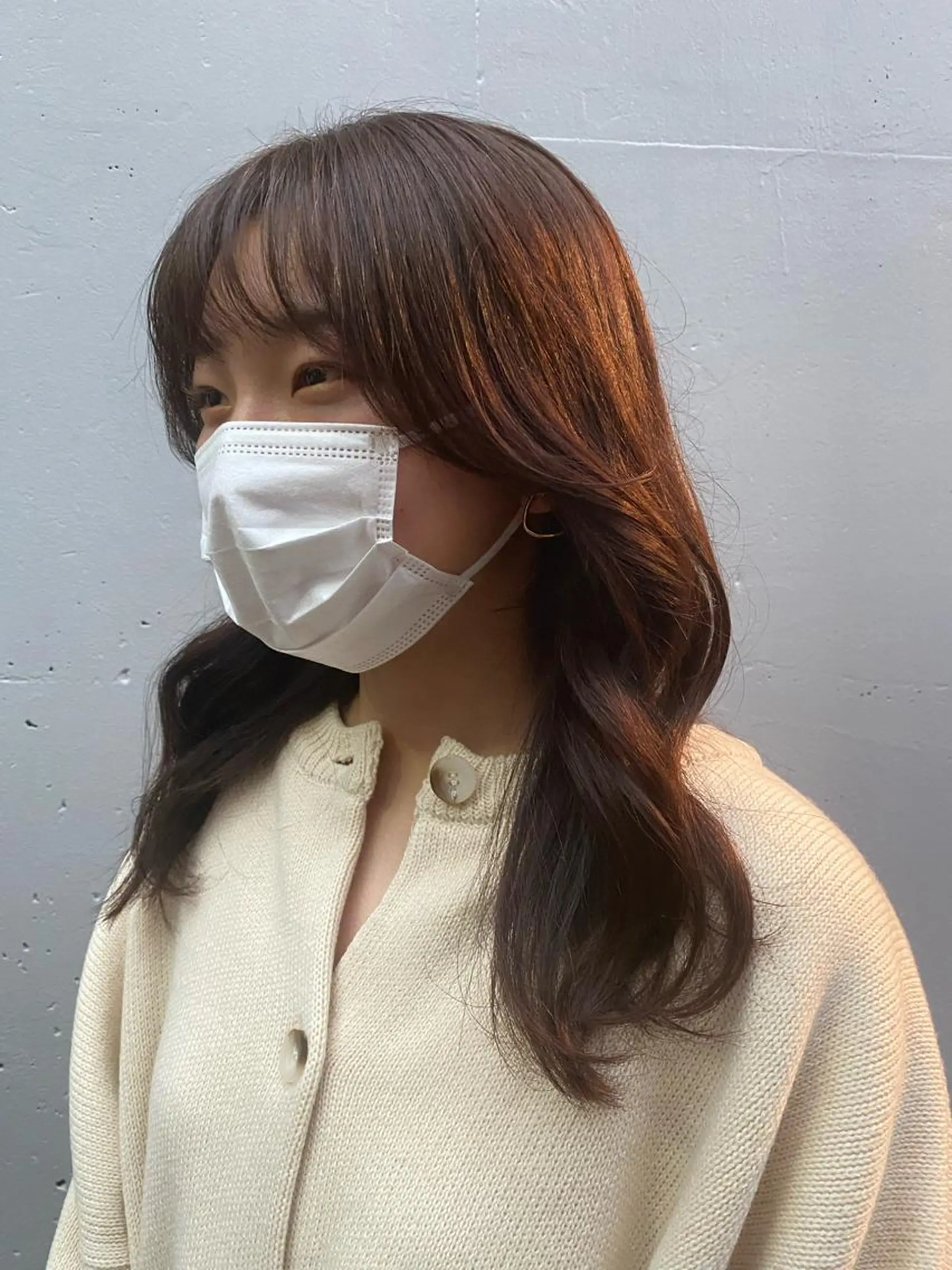 ミディアム カラー les baladins du miroir所属・🍃YURI 🍃のヘアスタイル