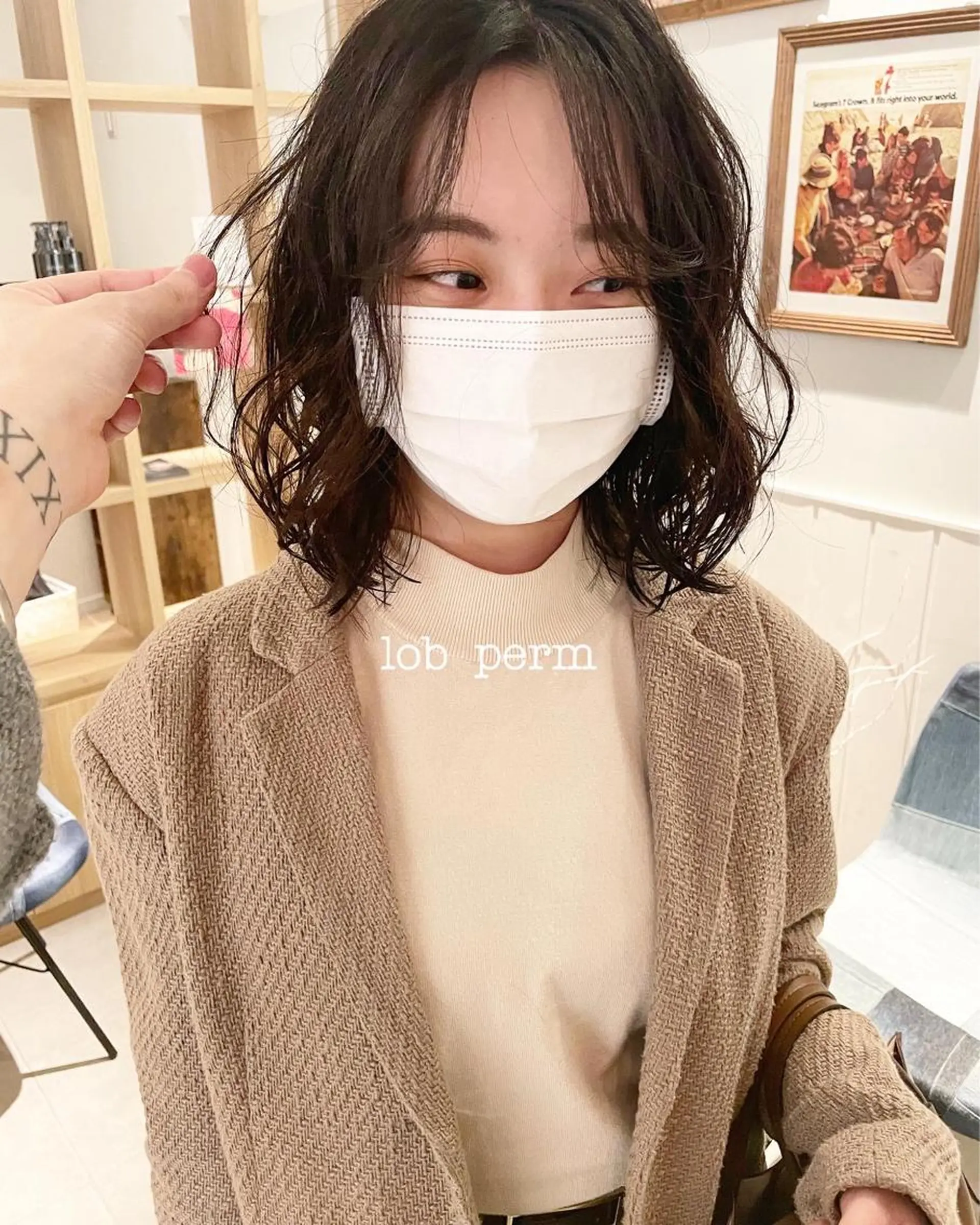 ショート カラー パーマ ケアブリーチ/ エクステ/レイヤーのヘアスタイル