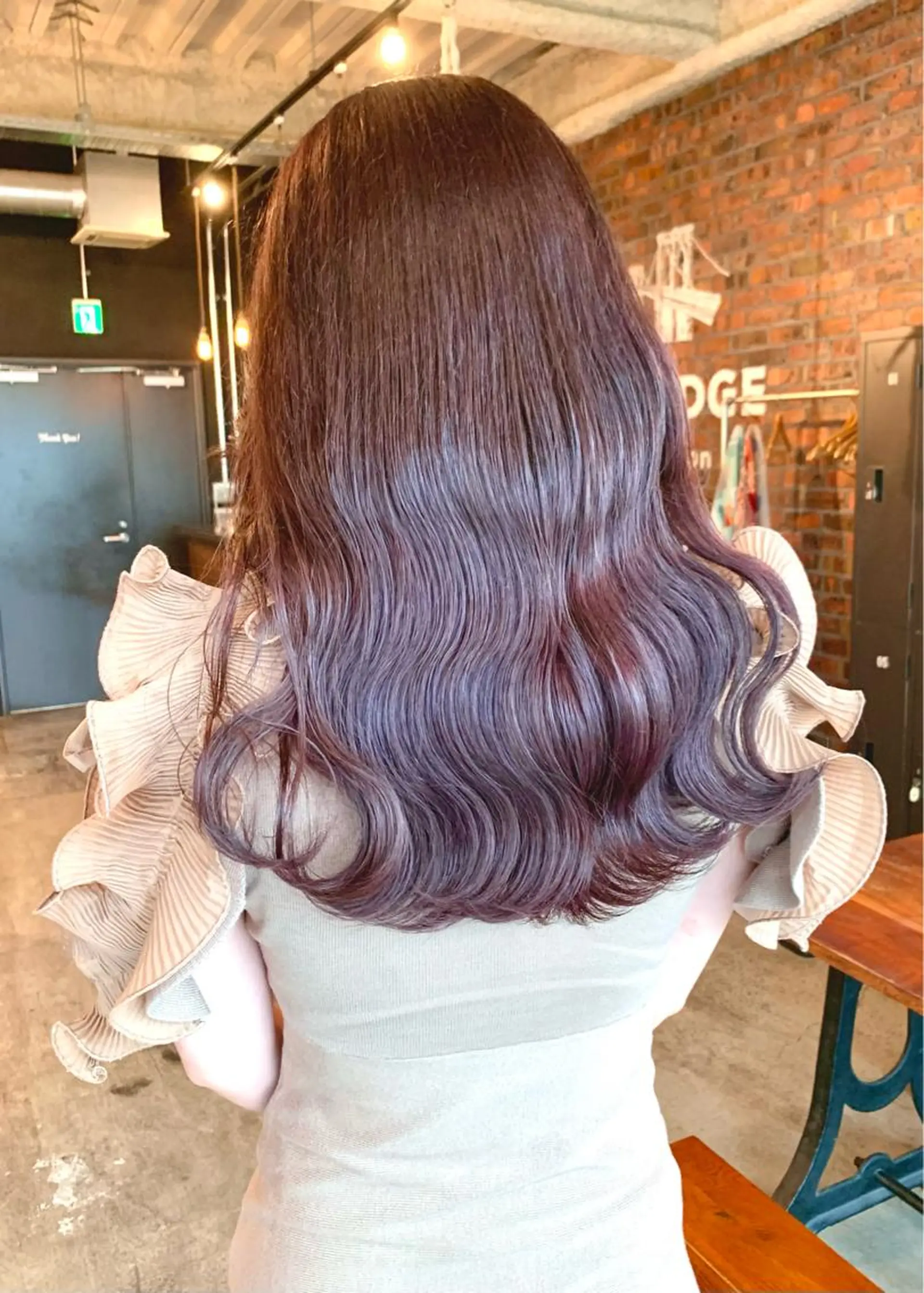 セミロング カラー カット ヘアカラー トリートメント 村田 来倖のヘアスタイル