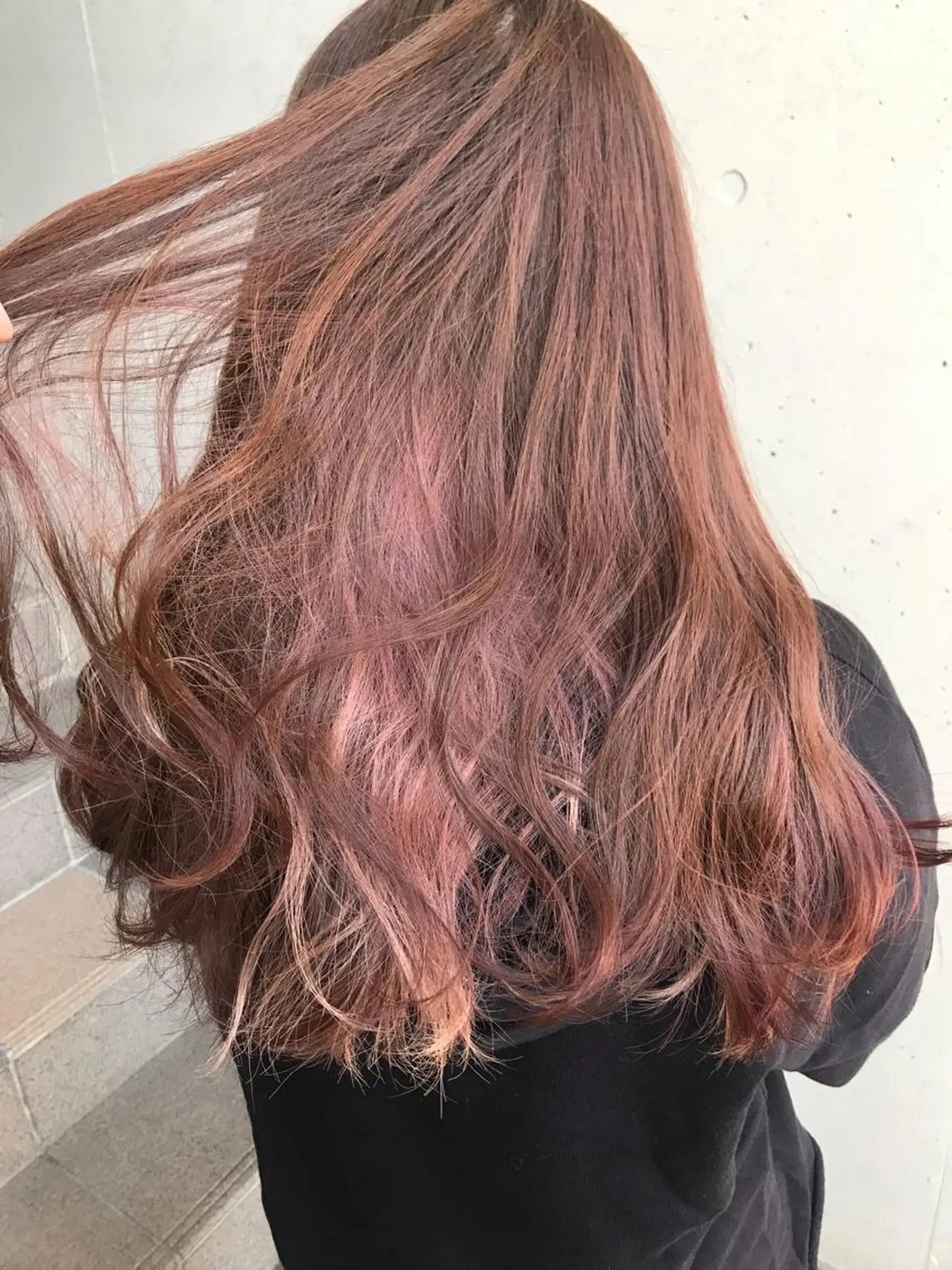 ロング カラー 一ノ瀬 蘭のヘアスタイル