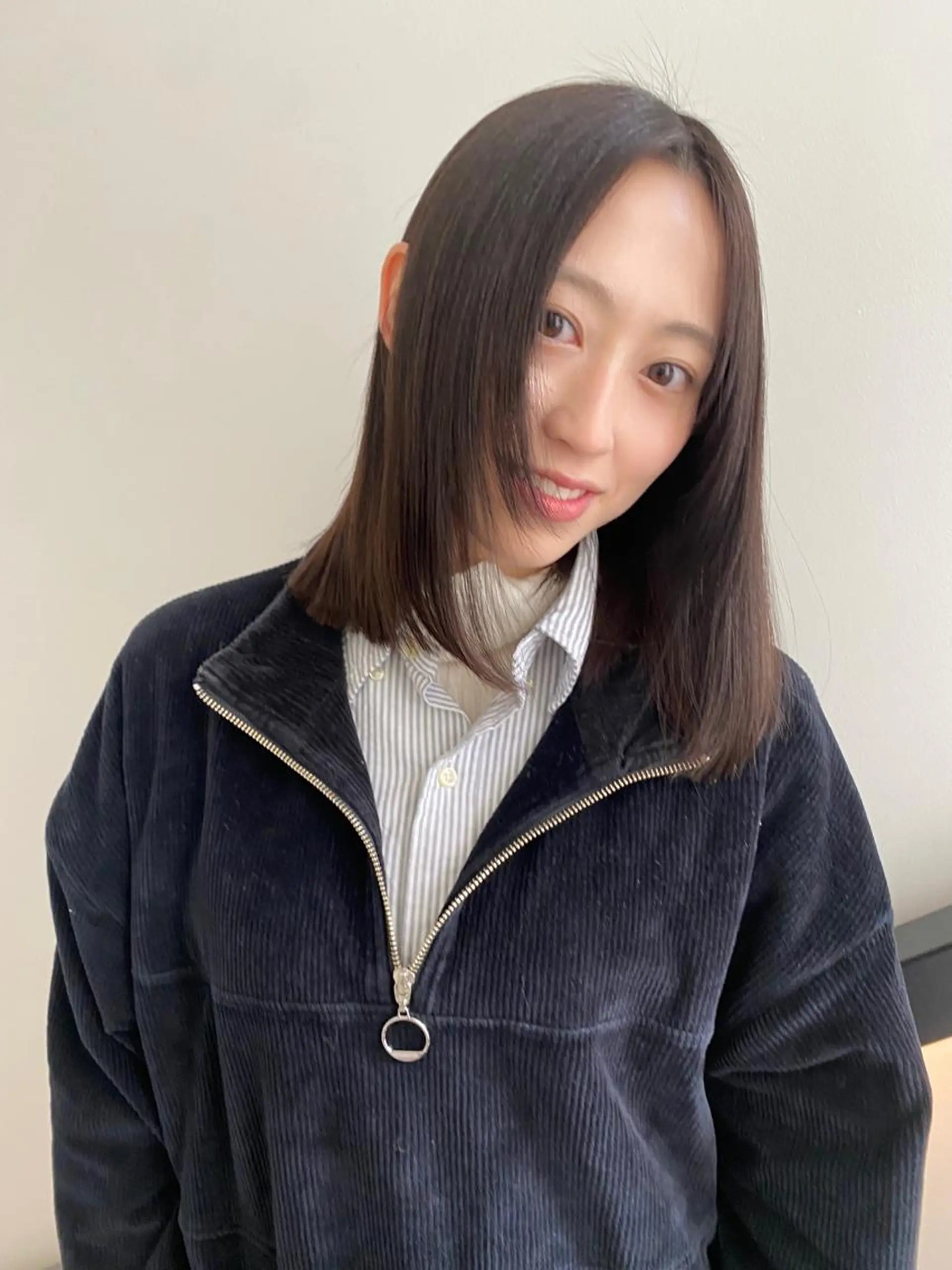 セミロング 顔周りカット/透明感 カラー✂️MEIのヘアスタイル