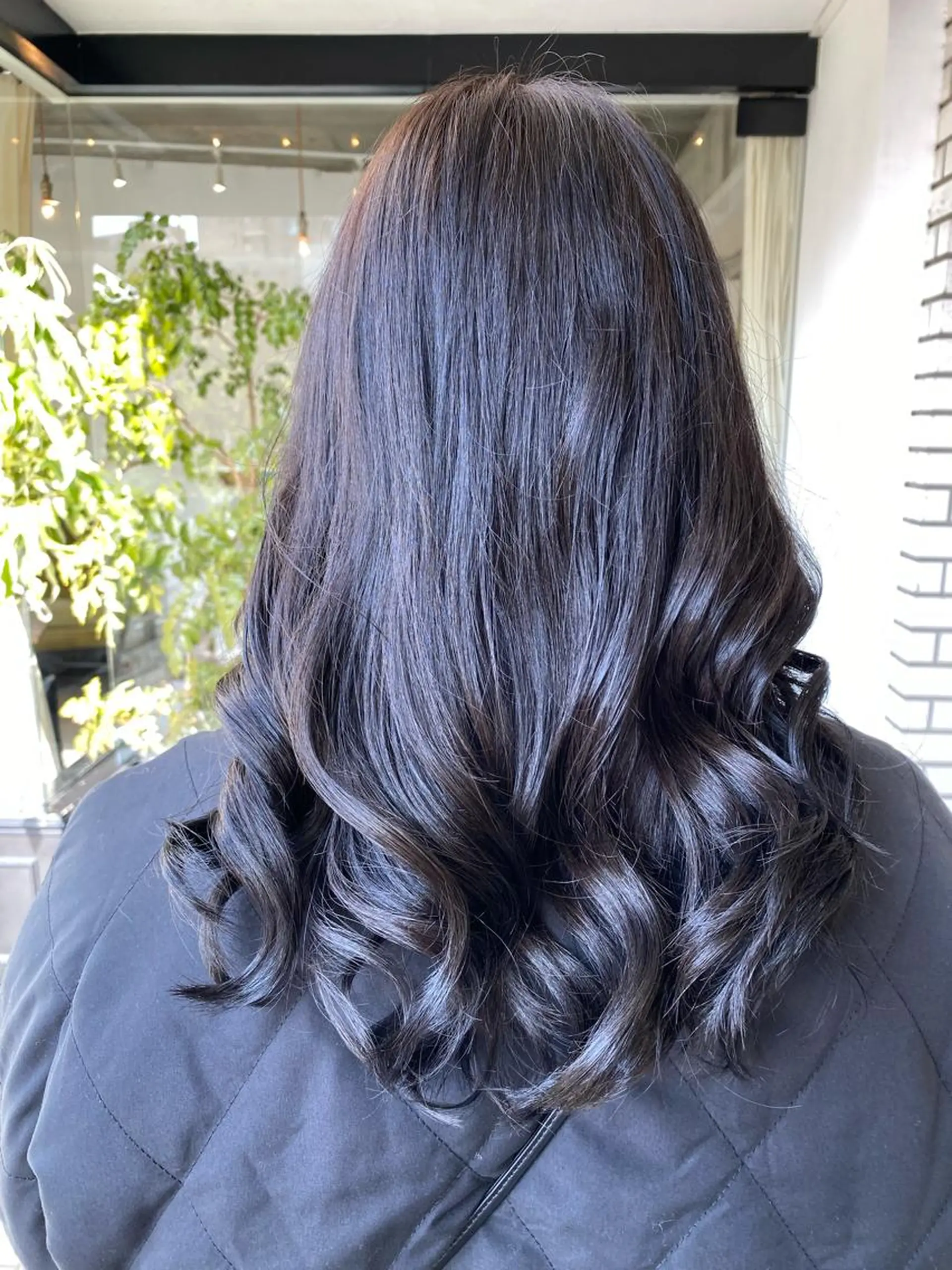 セミロング カラー ブルーカラー ブルージュ ducha所属・DUCHA Tomida naoのヘアスタイル