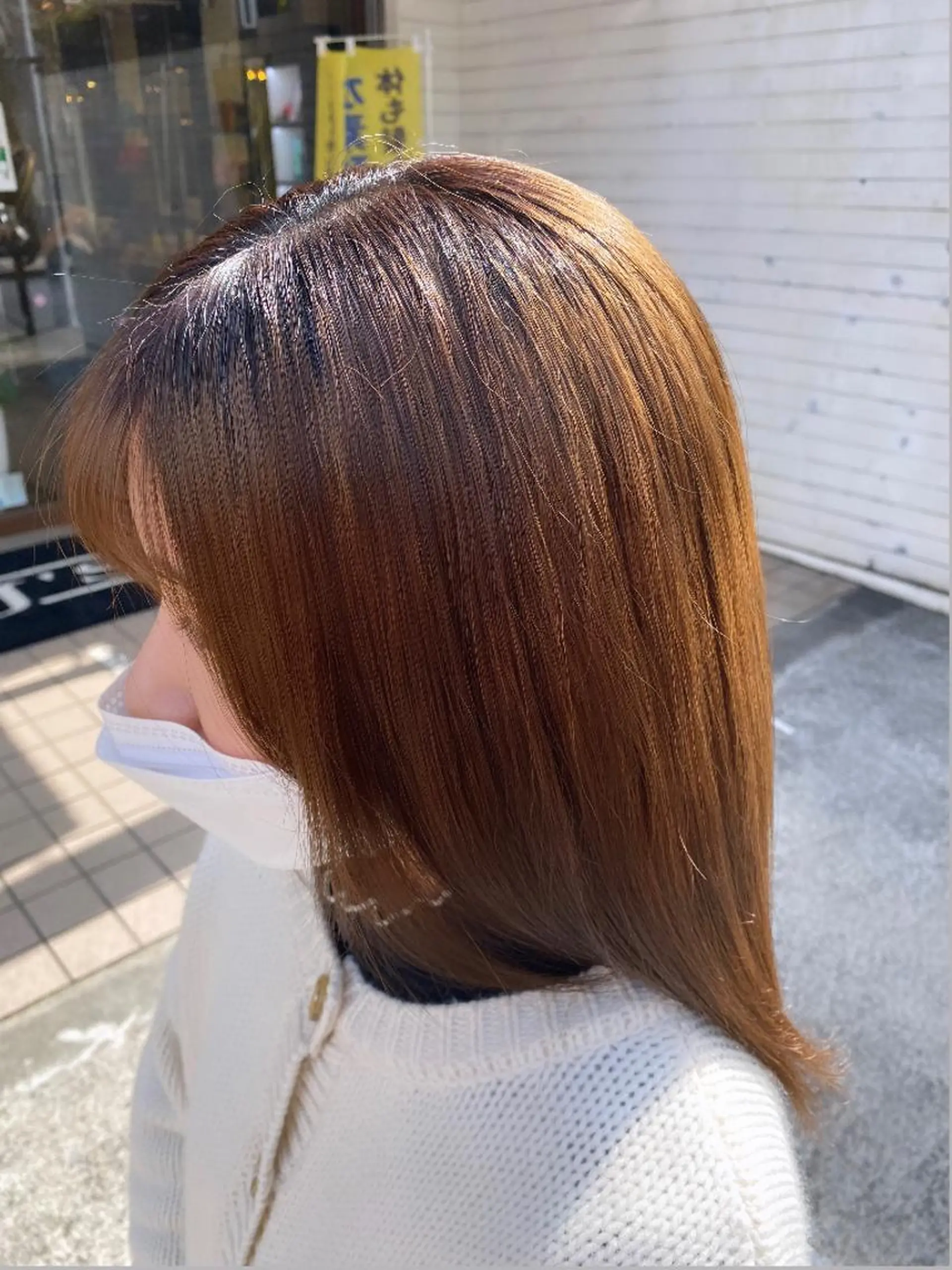 セミロング カラー パーマ ヘアアレンジ メンズ キッズ ネイル マツエク・マツパ アイブロウ メンズブリーチ メンズハイライト メンズインナーカラー ブリーチ ブラウンカラー 🌈髪質改善TR 艶カラーユウダイ🌈のヘアスタイル