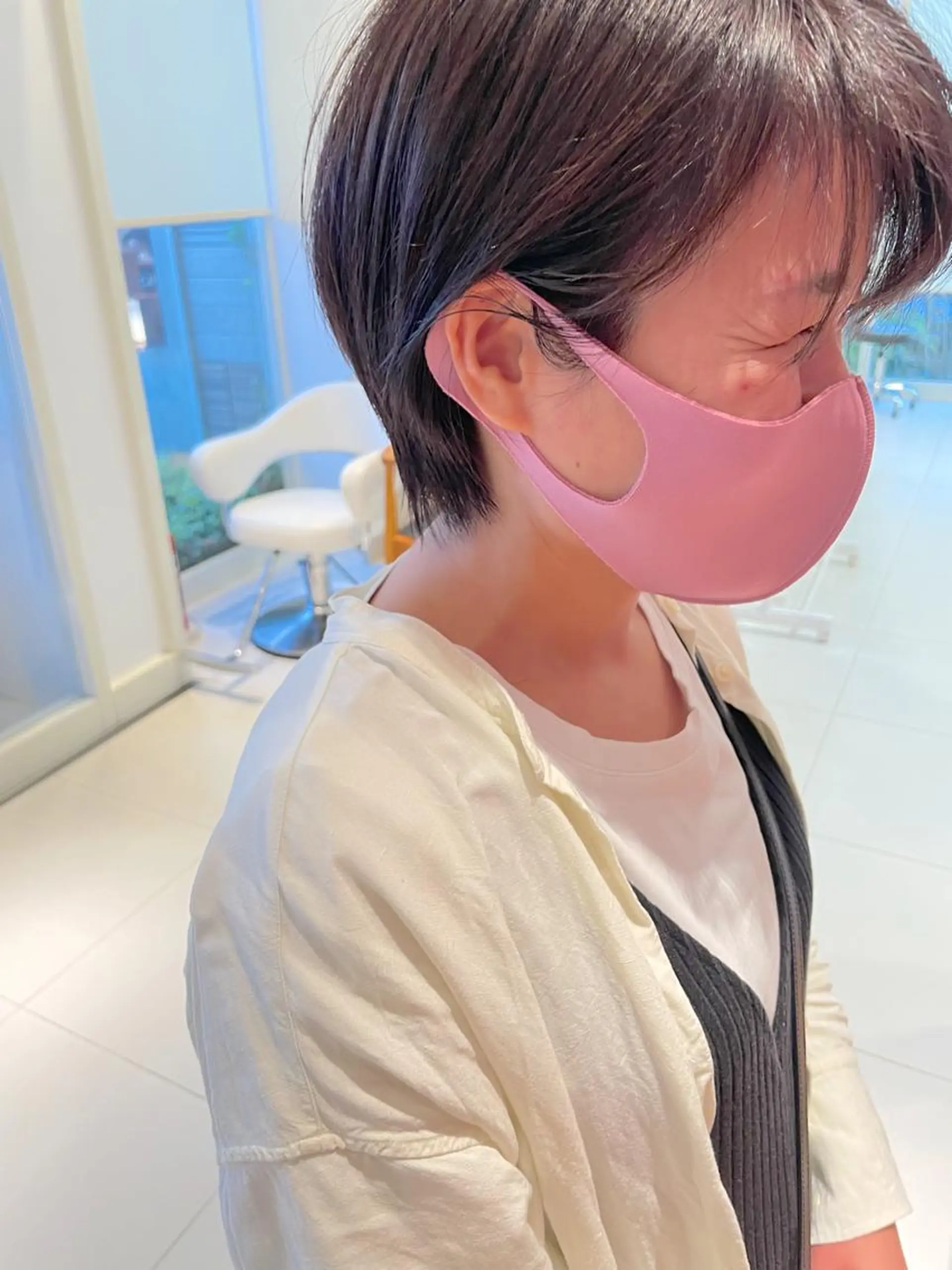 ショート カラー ショートボブ ボブ ショートヘア 鶴岡で縮毛矯正なら お任せ！ハヤシナオミのヘアスタイル