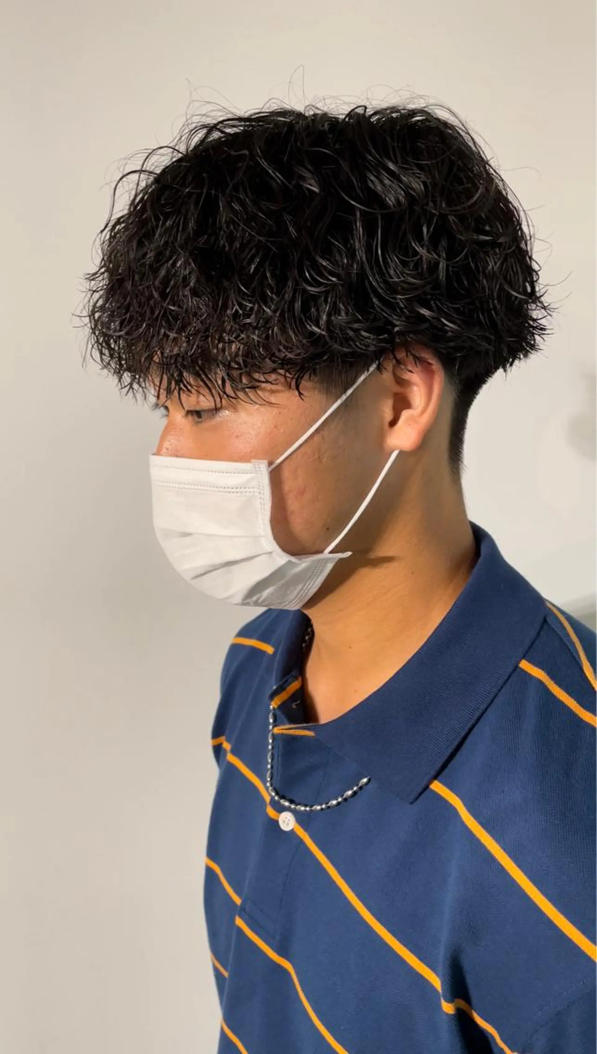 パーマ メンズ La fith hair ray 札幌店所属・顔まわり/W カラー/リョウのヘアスタイル