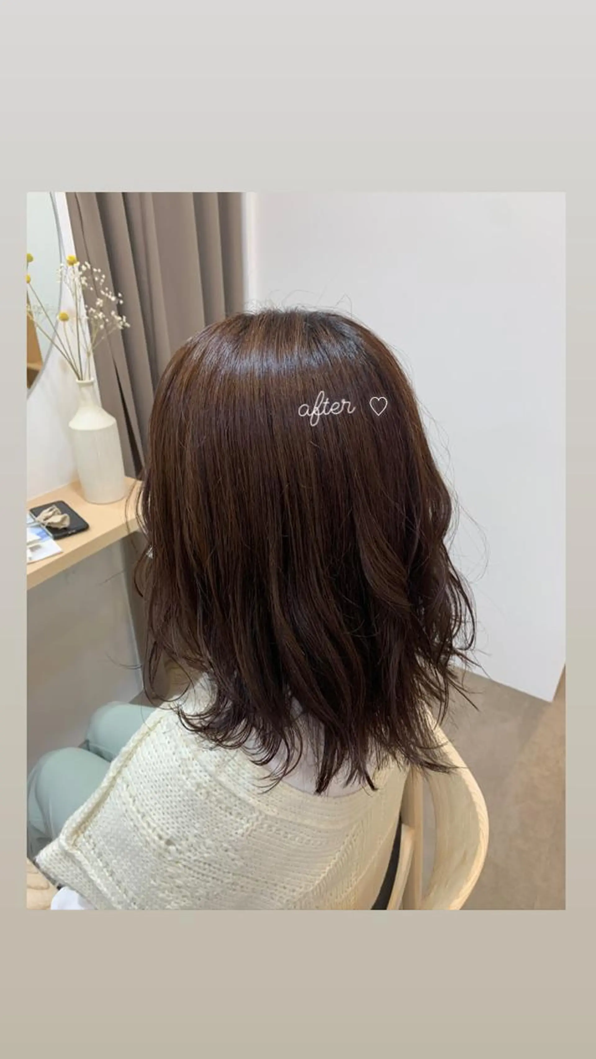 セミロング カラー 佐藤 永夏のヘアスタイル