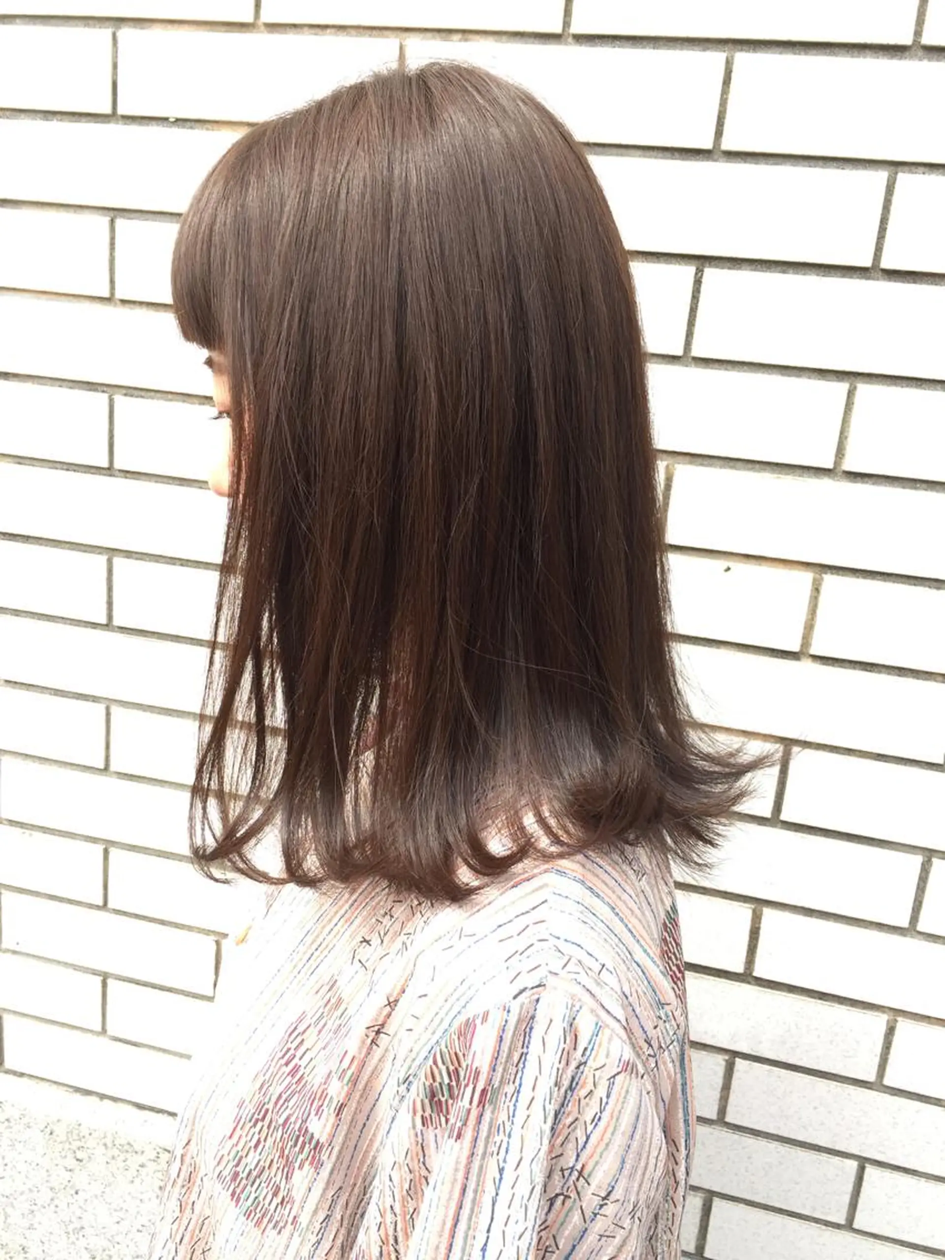 ミディアム カラー イルミナカラー ヘアカラー ✂️小顔カット✂️ 山本有紀のヘアスタイル