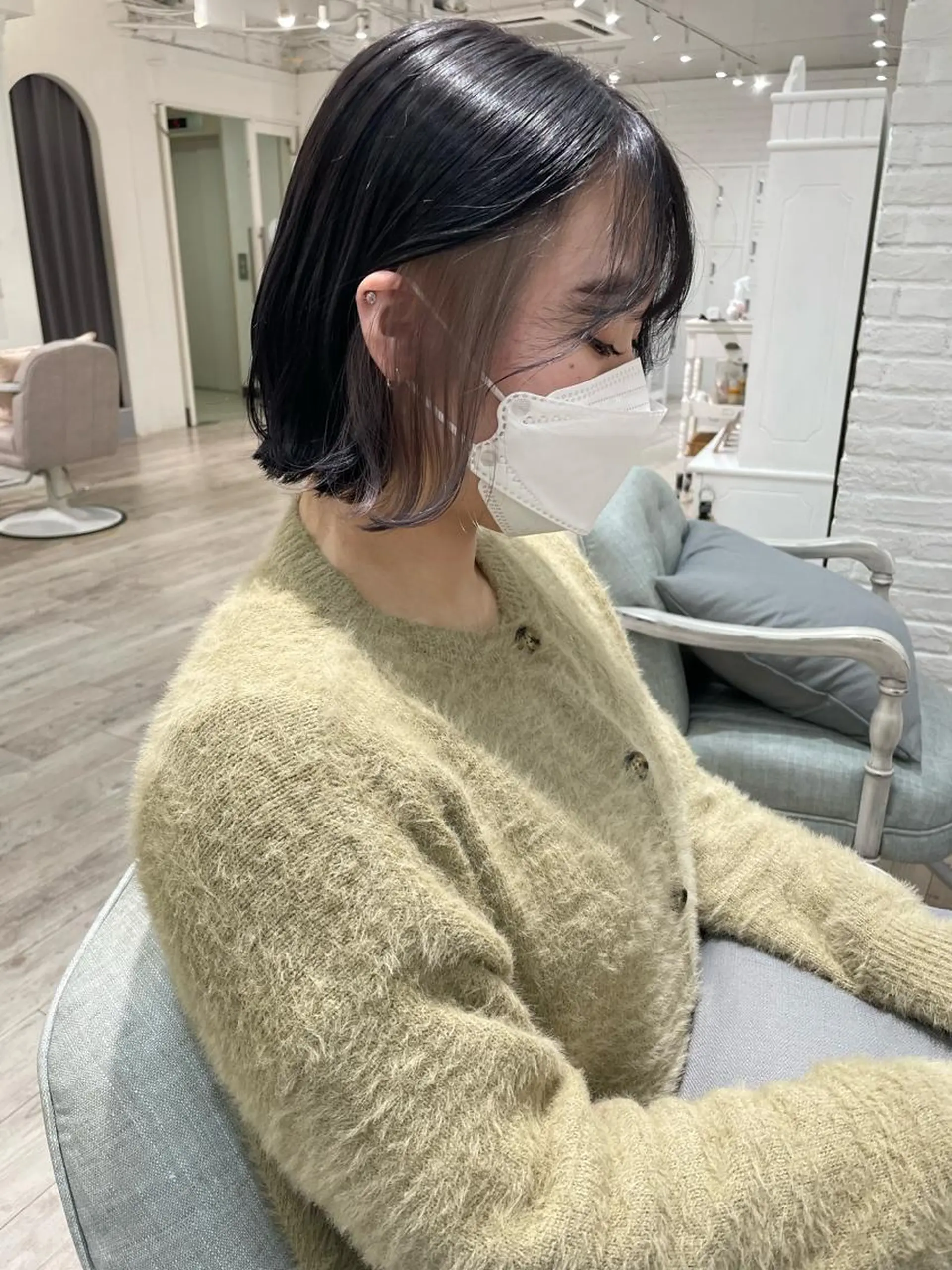 ミディアム カラー カット トリートメント miyu /大阪美容室のヘアスタイル