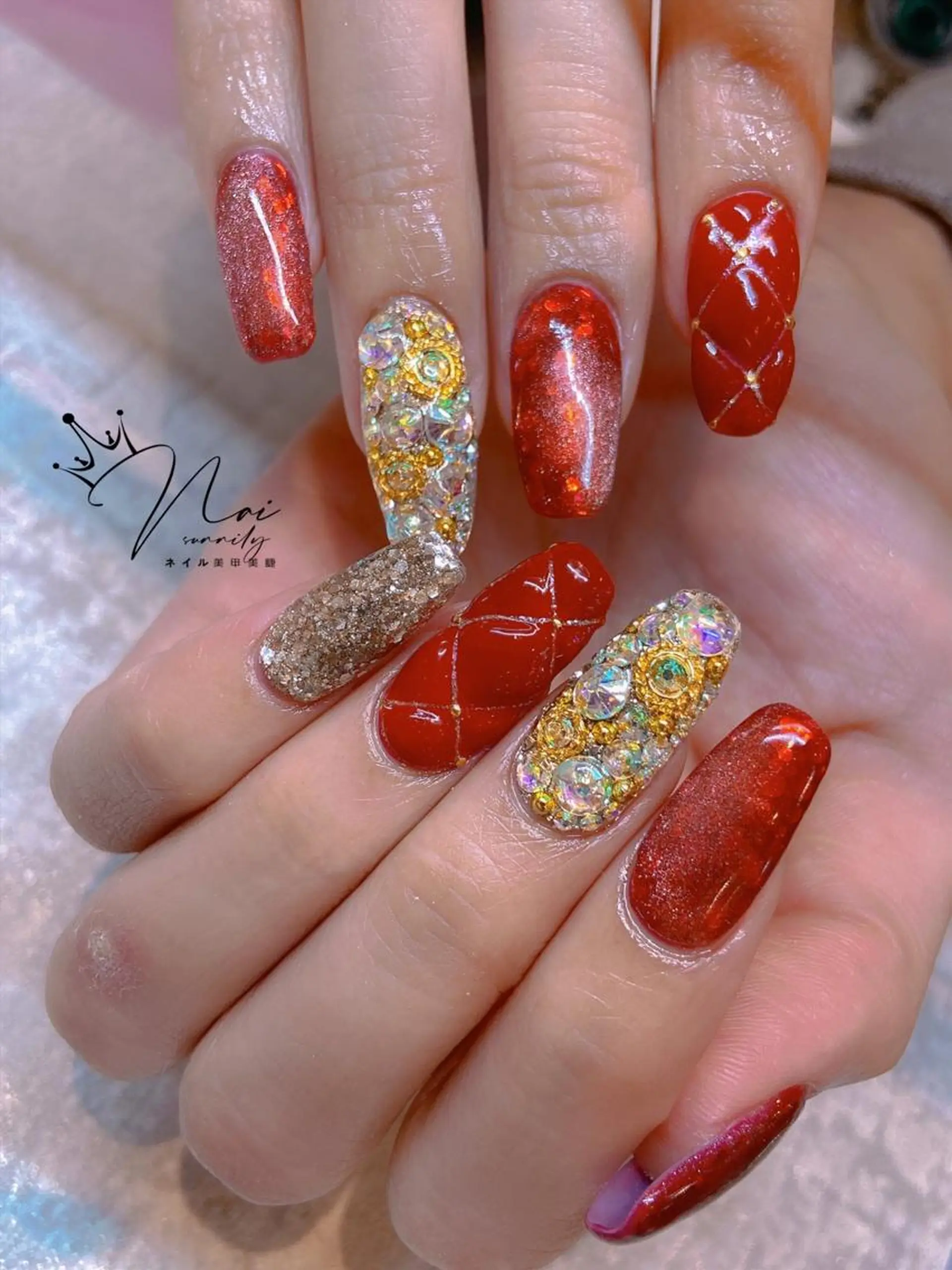 ネイル 長さだし専門店 M2　rikaのネイルデザイン