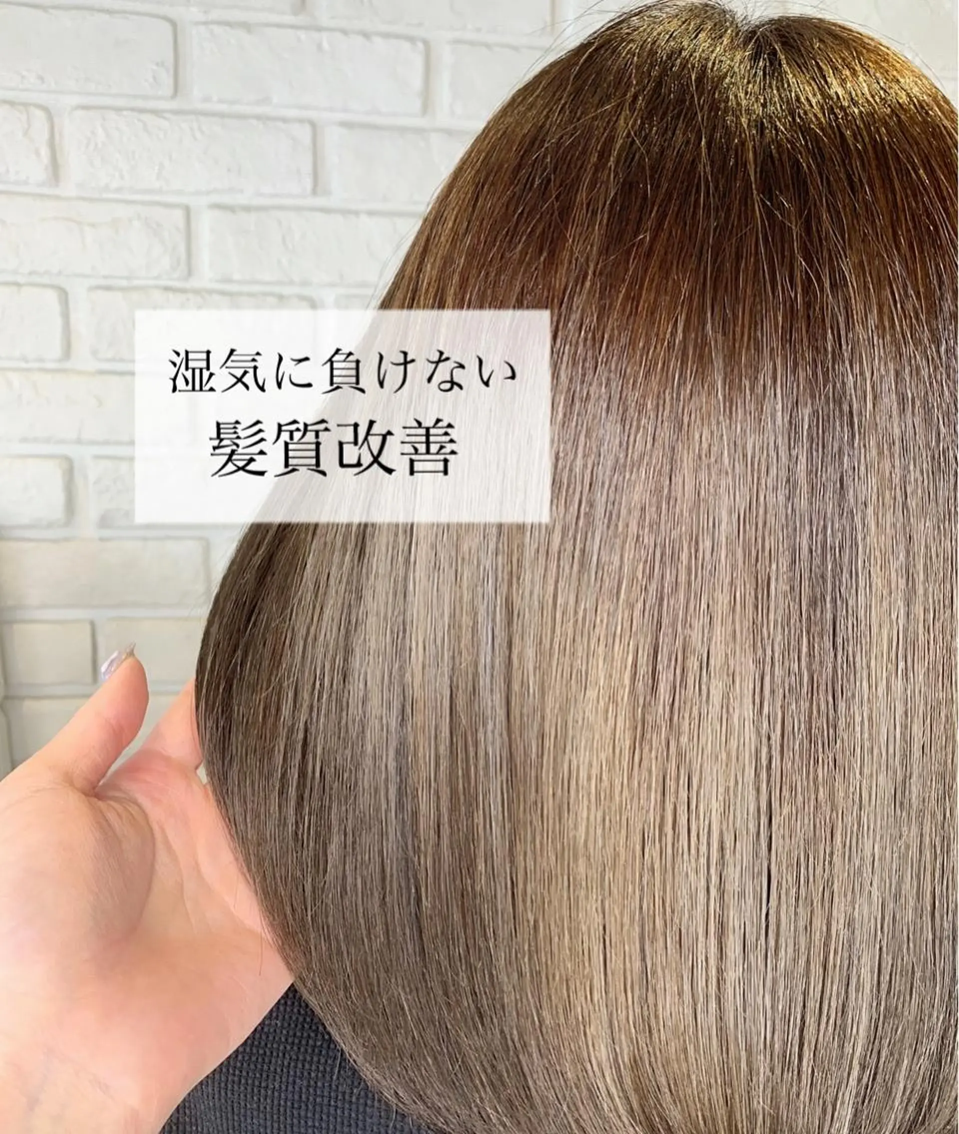 セミロング カラー ヘアアレンジ 髪質改善/縮毛矯正 艶カラー/珠聡のヘアスタイル