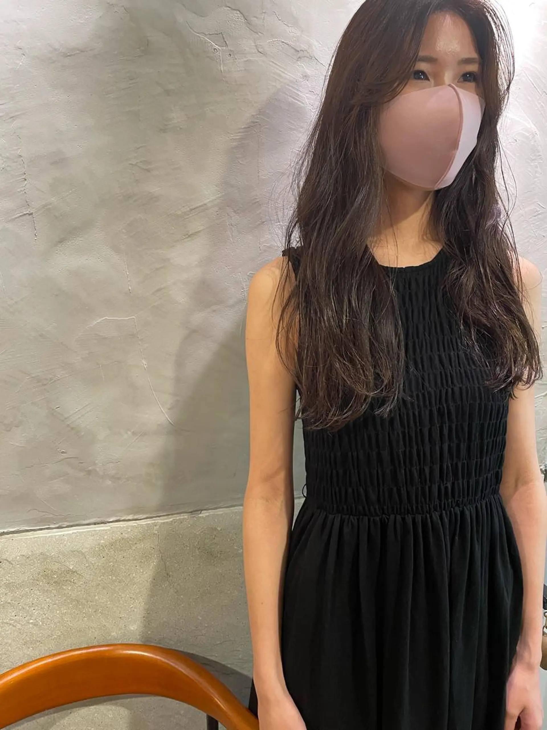 ロング カット ヘアカラー 縮毛矯正 トリートメント さの あやねのヘアスタイル