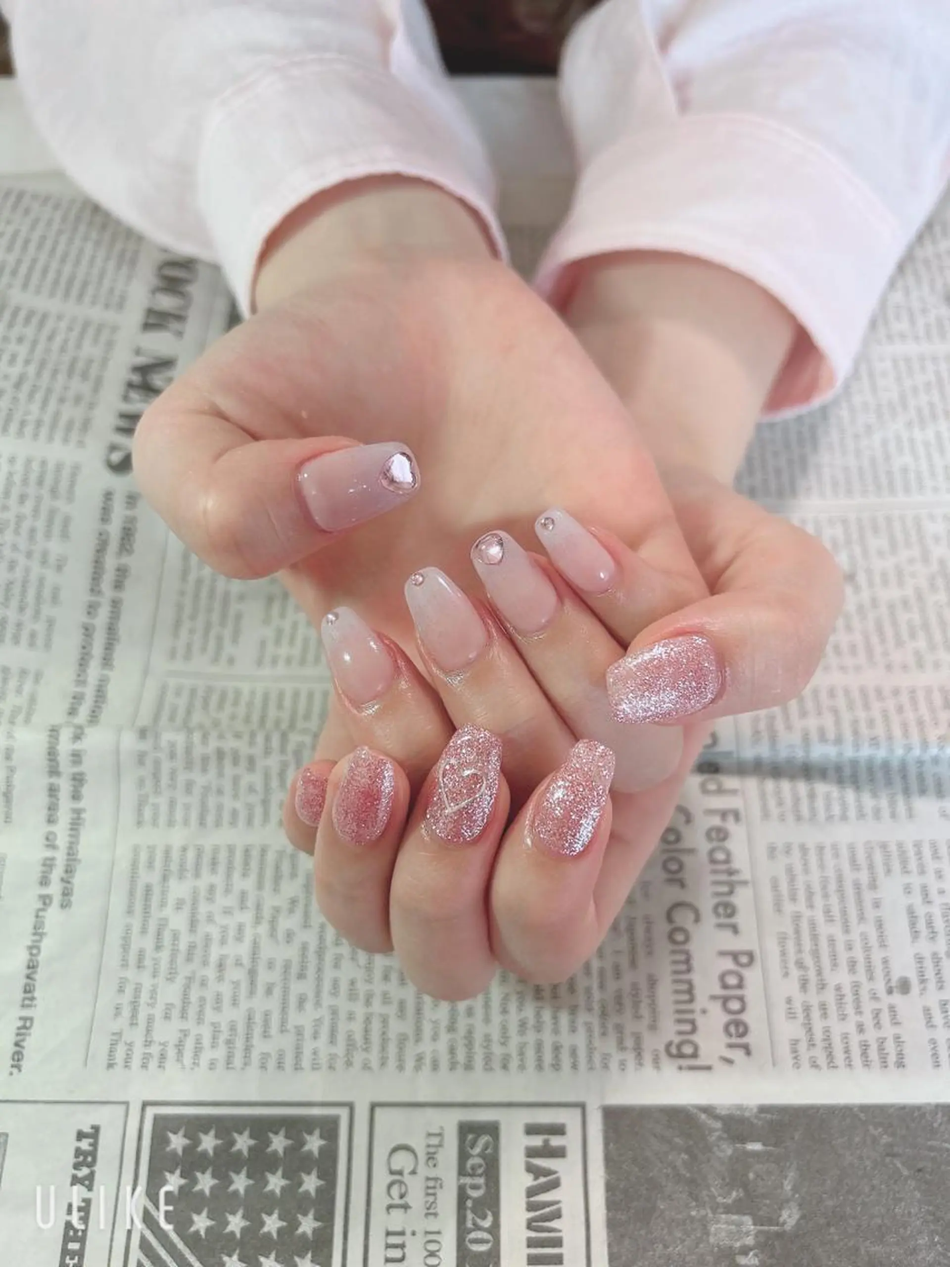 ネイル ハート ハンドネイル ハンドケア 森山 舞のネイルデザイン