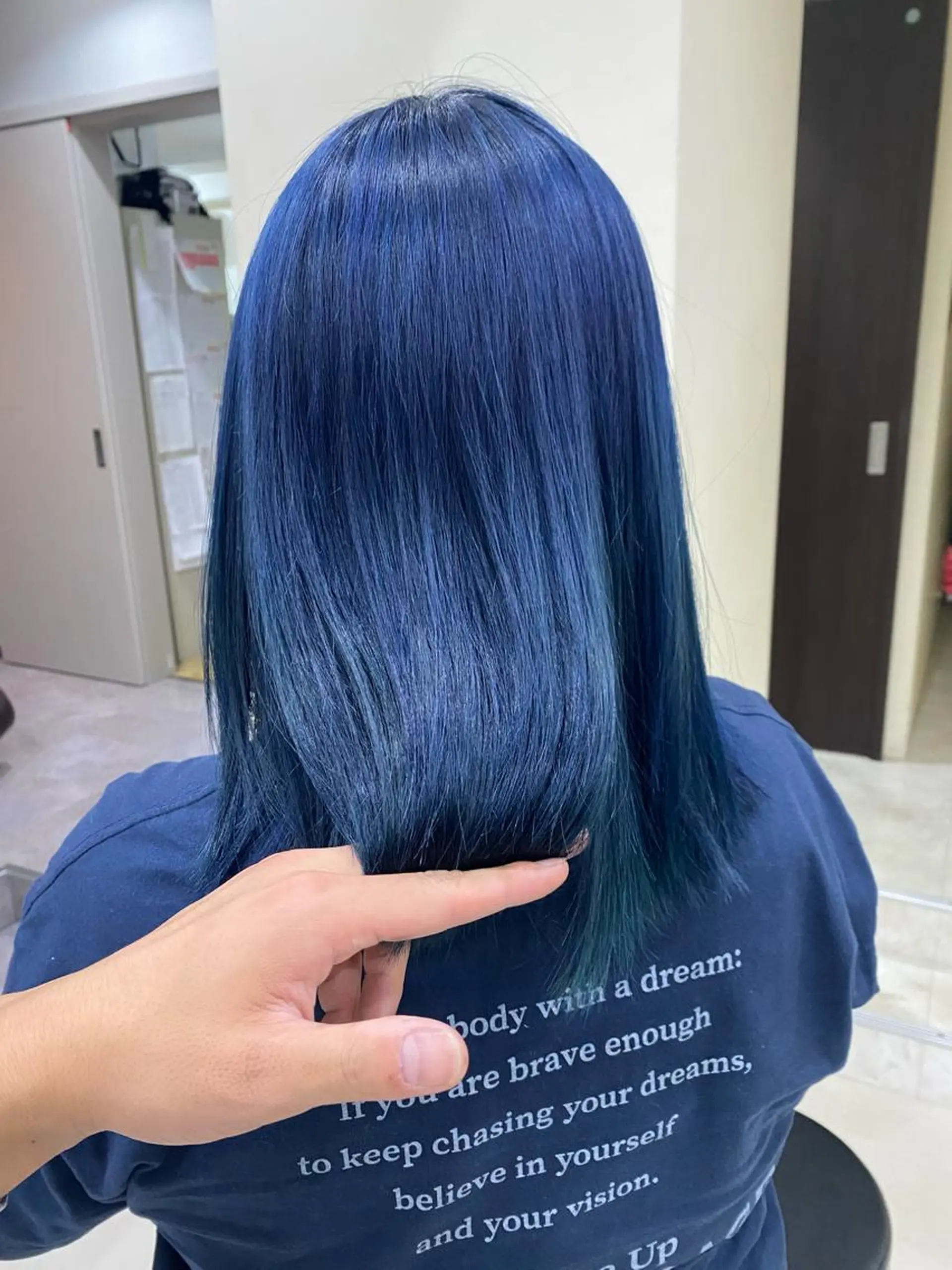 セミロング カラー ダブルカラー BLENDby happiness所属・KAORU/絹髪 /髪質改善/奈良のヘアスタイル