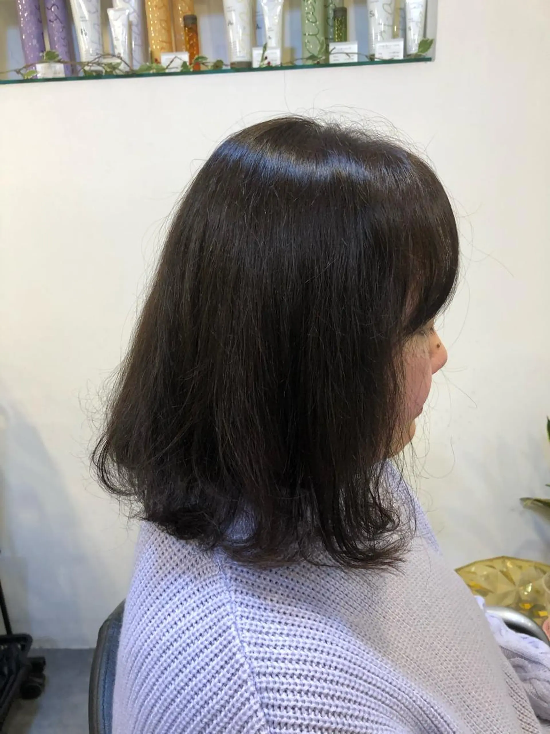 ミディアム ヘアカラー 村上 楓弥のヘアスタイル