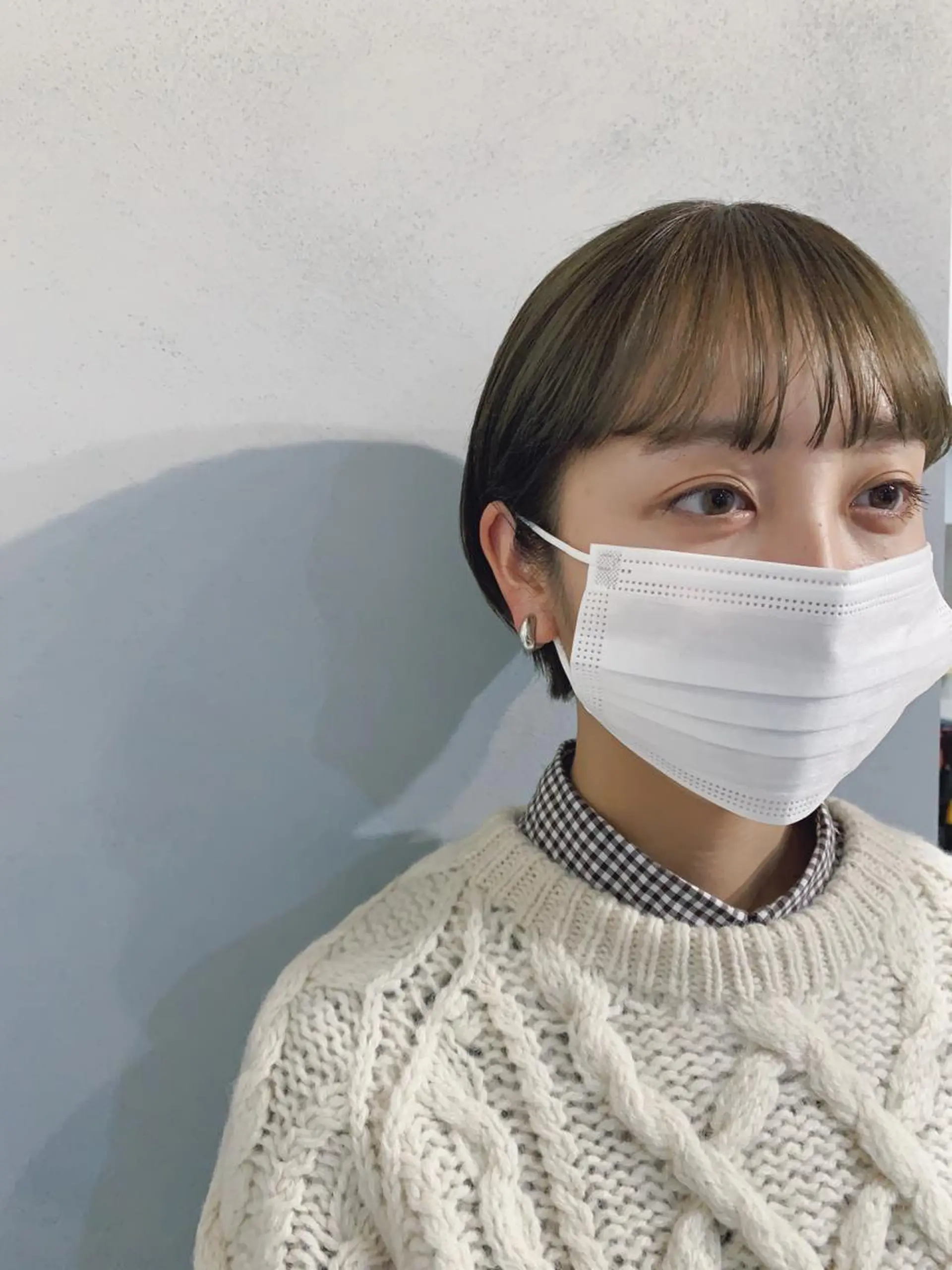 ショート カラー ボブパーマコテ巻き風 パーマNo1深江秀平のヘアスタイル