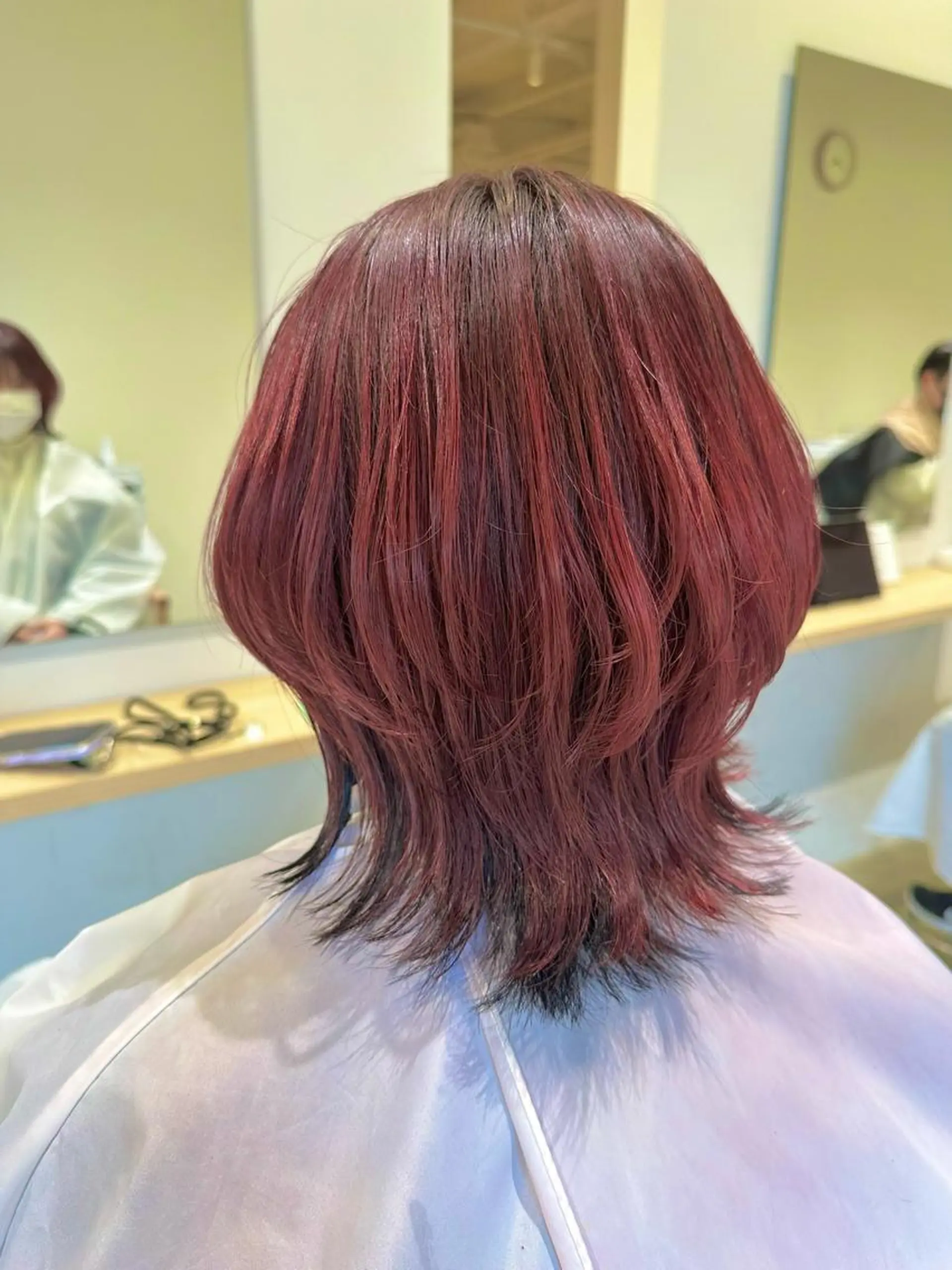 セミロング カラー ヘアアレンジ Design Color🐰アユミのヘアスタイル