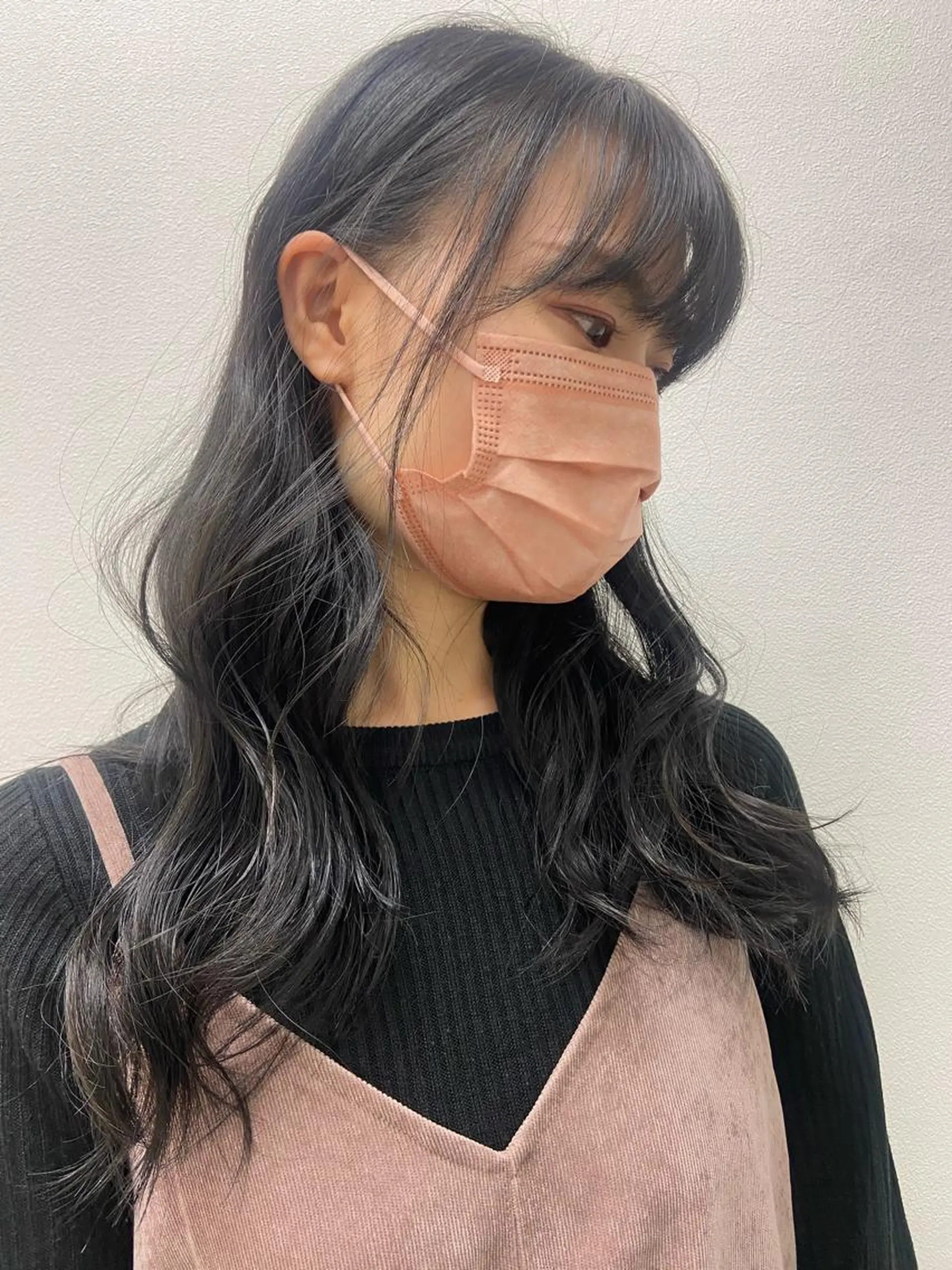 ロング カラー 黒髪 ブルーカラー ブルーブラック カット ヘアカラー トリートメント 🪽似合わせカラー RENA.🪽🩶のヘアスタイル