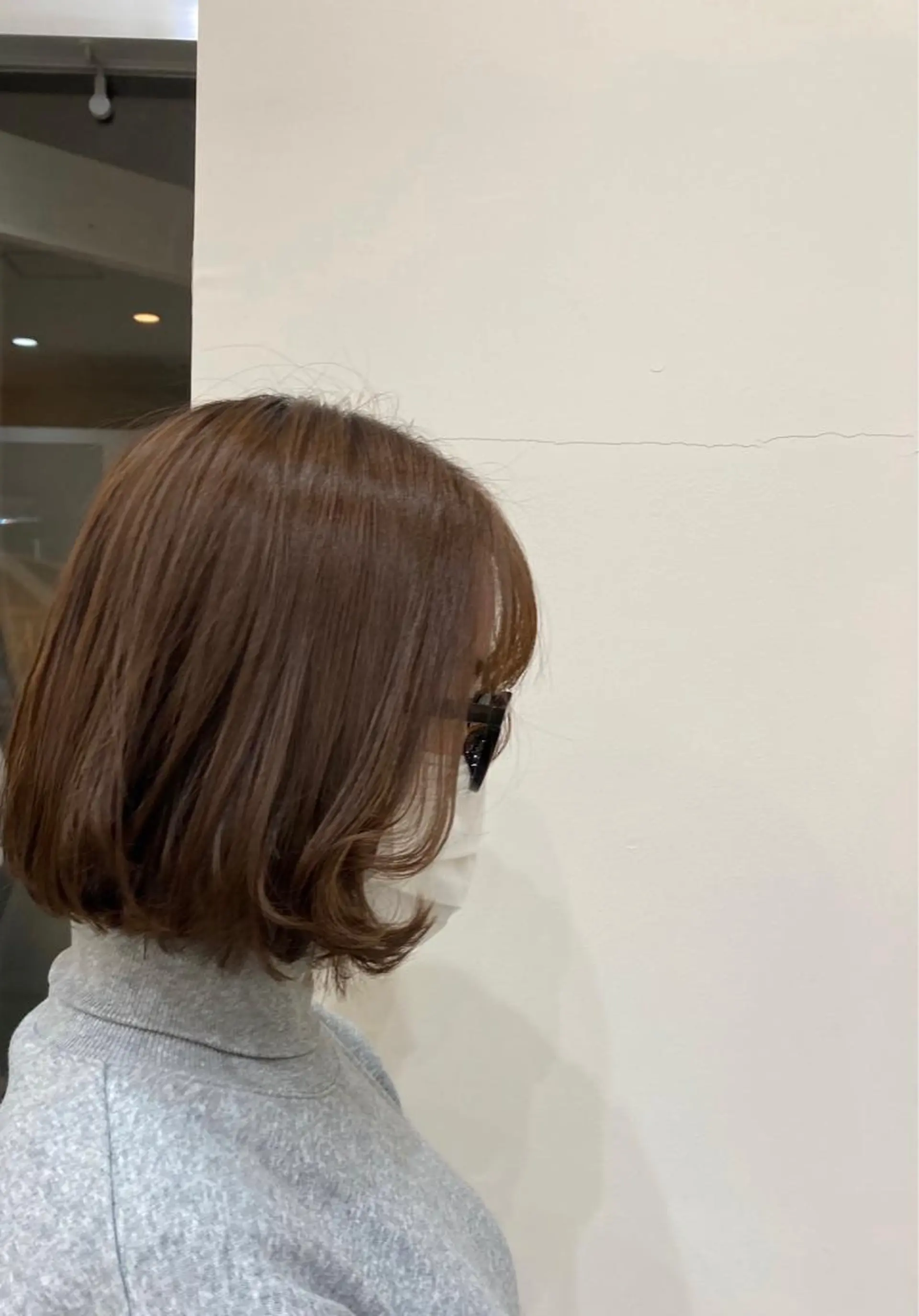 ミディアム ショートボブ ボブ ショート・透明感 カラーconomiのヘアスタイル