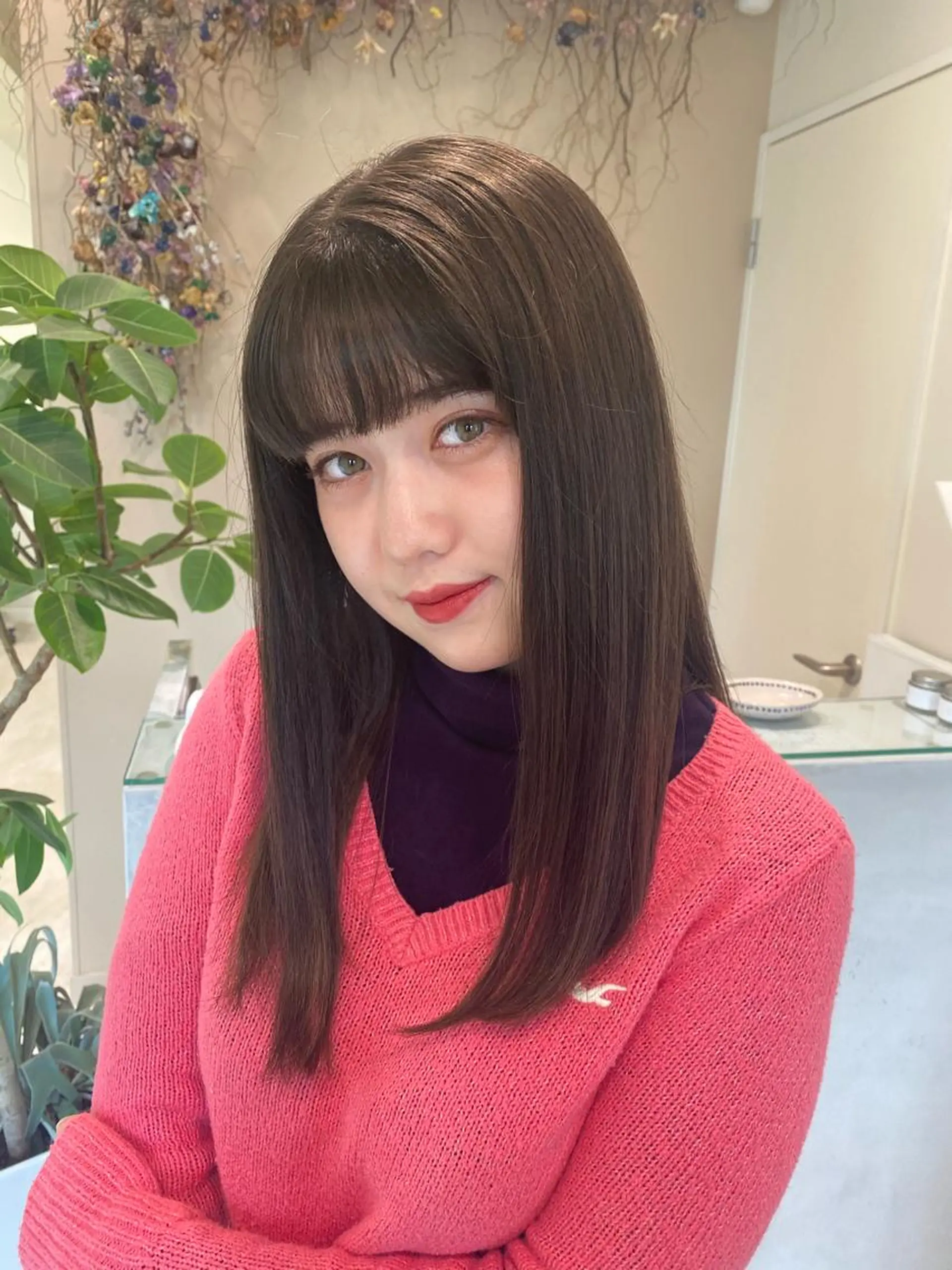 セミロング ブリーチなしWカラー 🎀韓国ヘア/amiのヘアスタイル