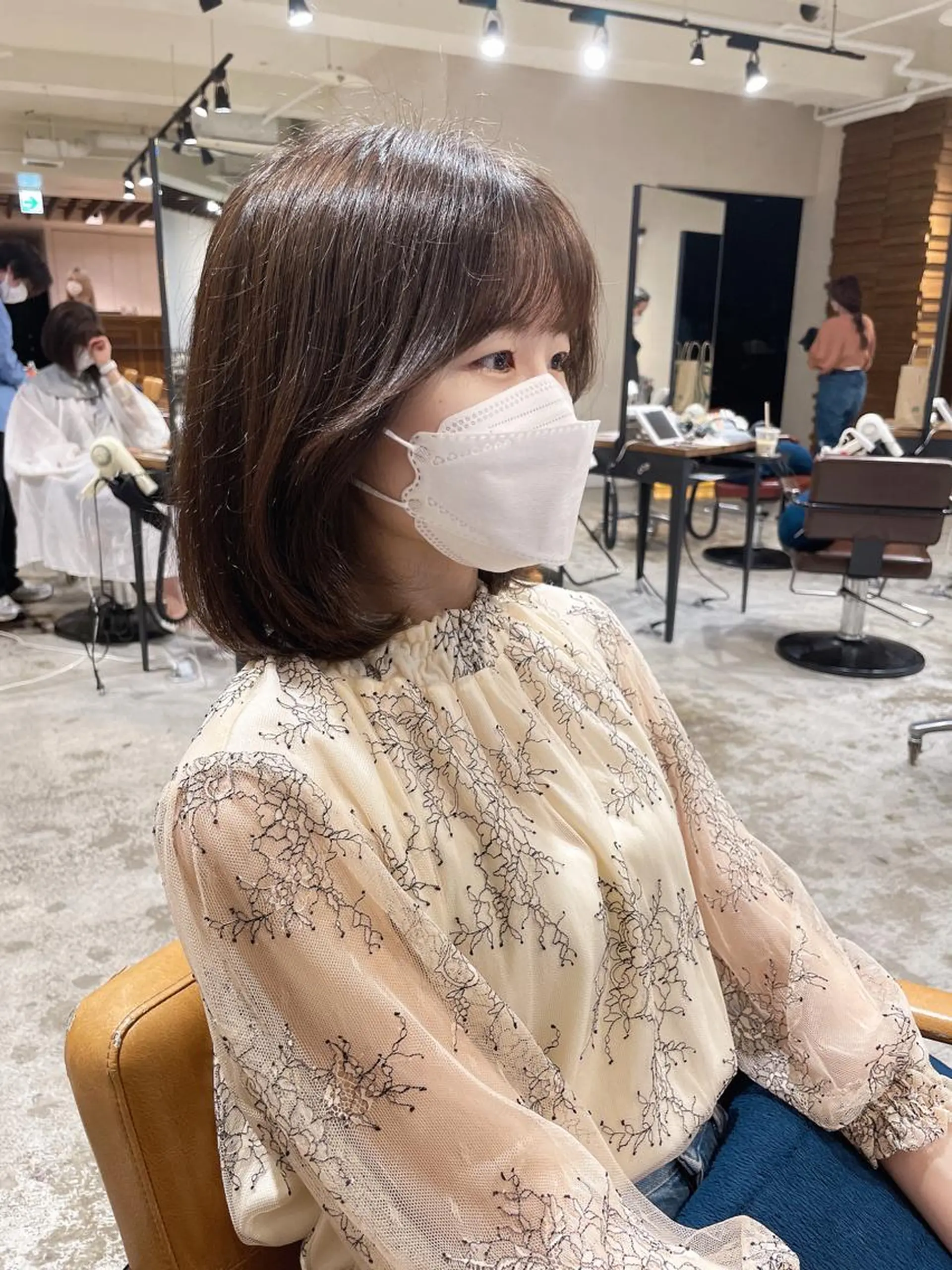 ミディアム ボブ カット ヘアカラー ガレリアエレガンテ栄店所属・ウルフカット/ ハッシュカット/山路のヘアスタイル