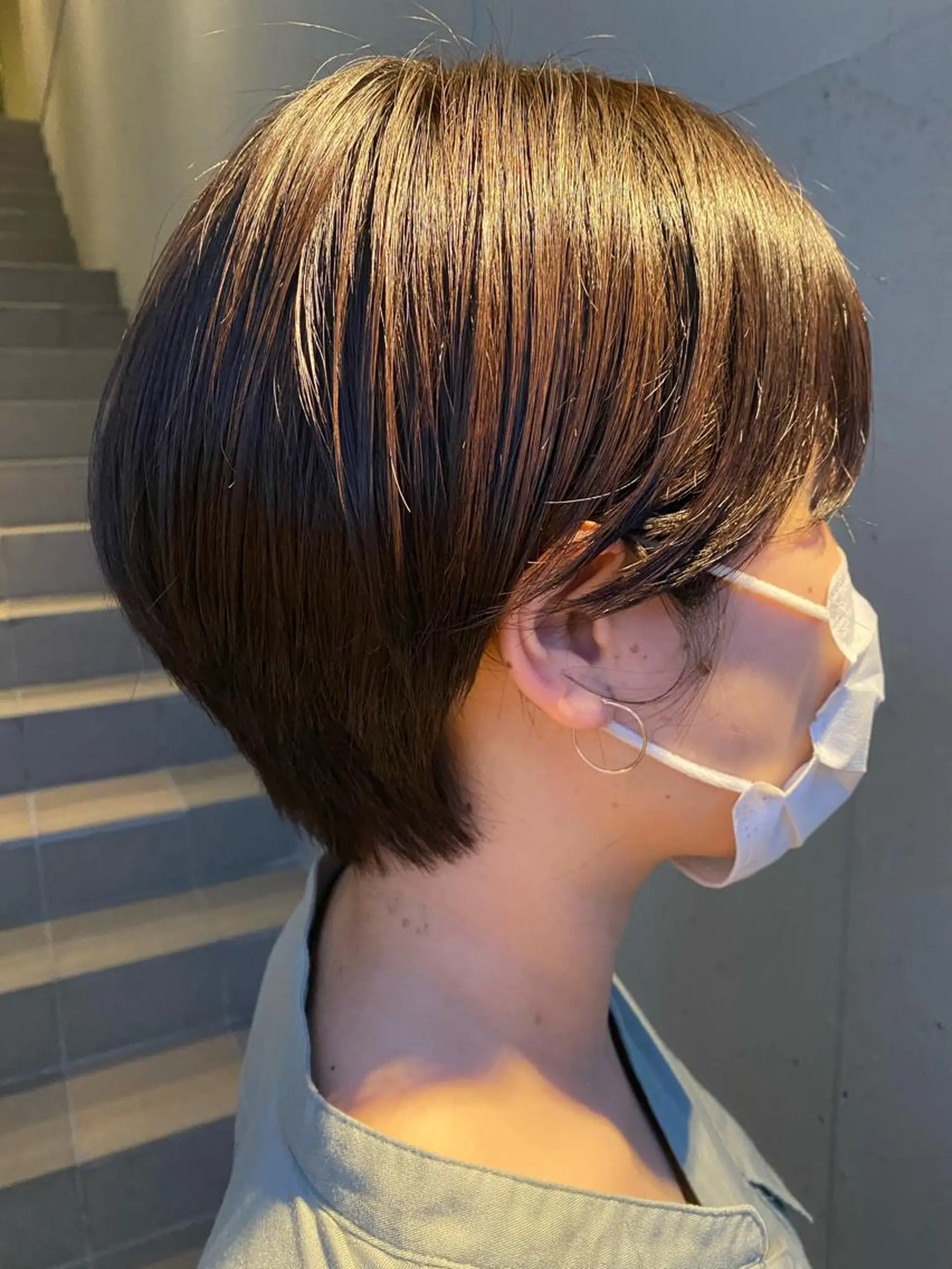 ショート ショートヘア エクステ／インナー カラー 礒野朱里のヘアスタイル