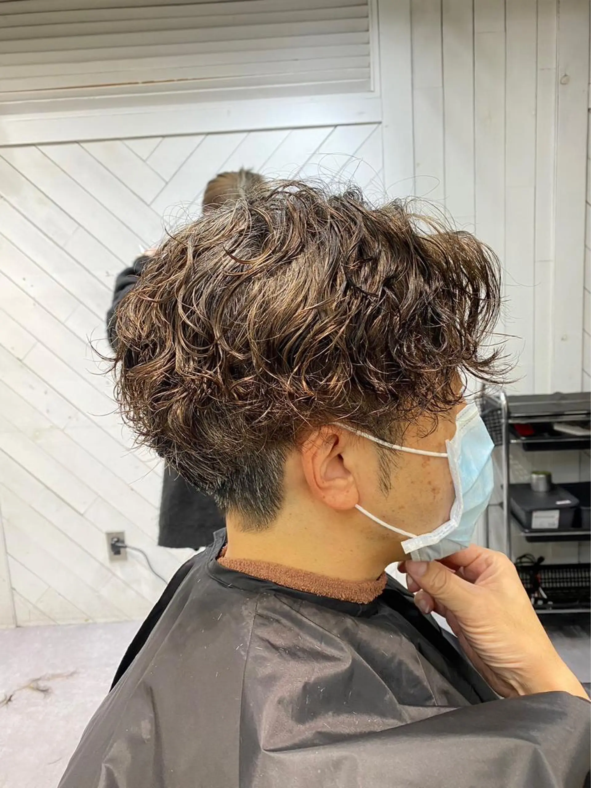 パーマ メンズ 茂手木 勇二のヘアスタイル