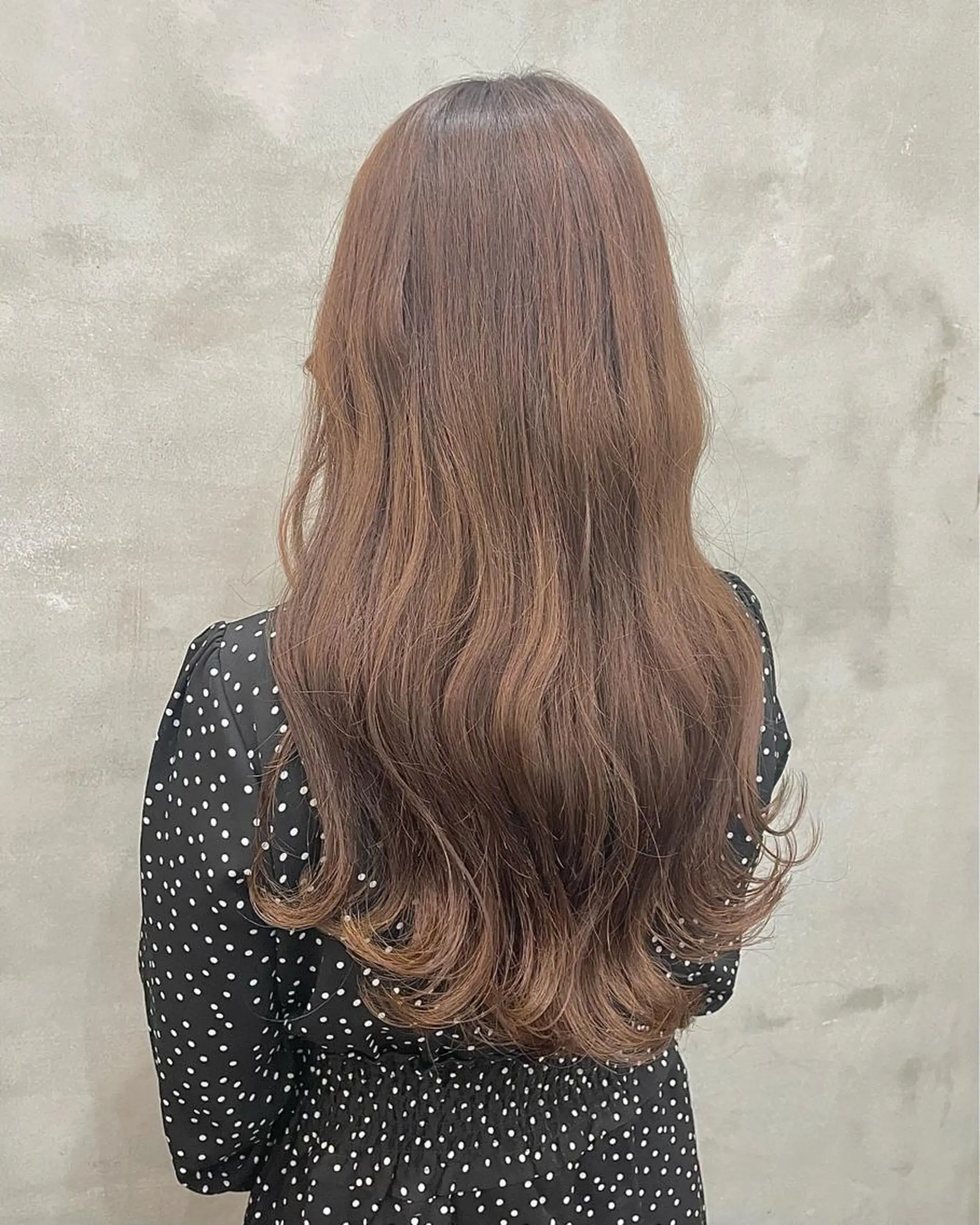 ロング カラー カット ヘアカラー トリートメント 【ピンク/韓国ヘア/ ヘアセット】亜海のヘアスタイル