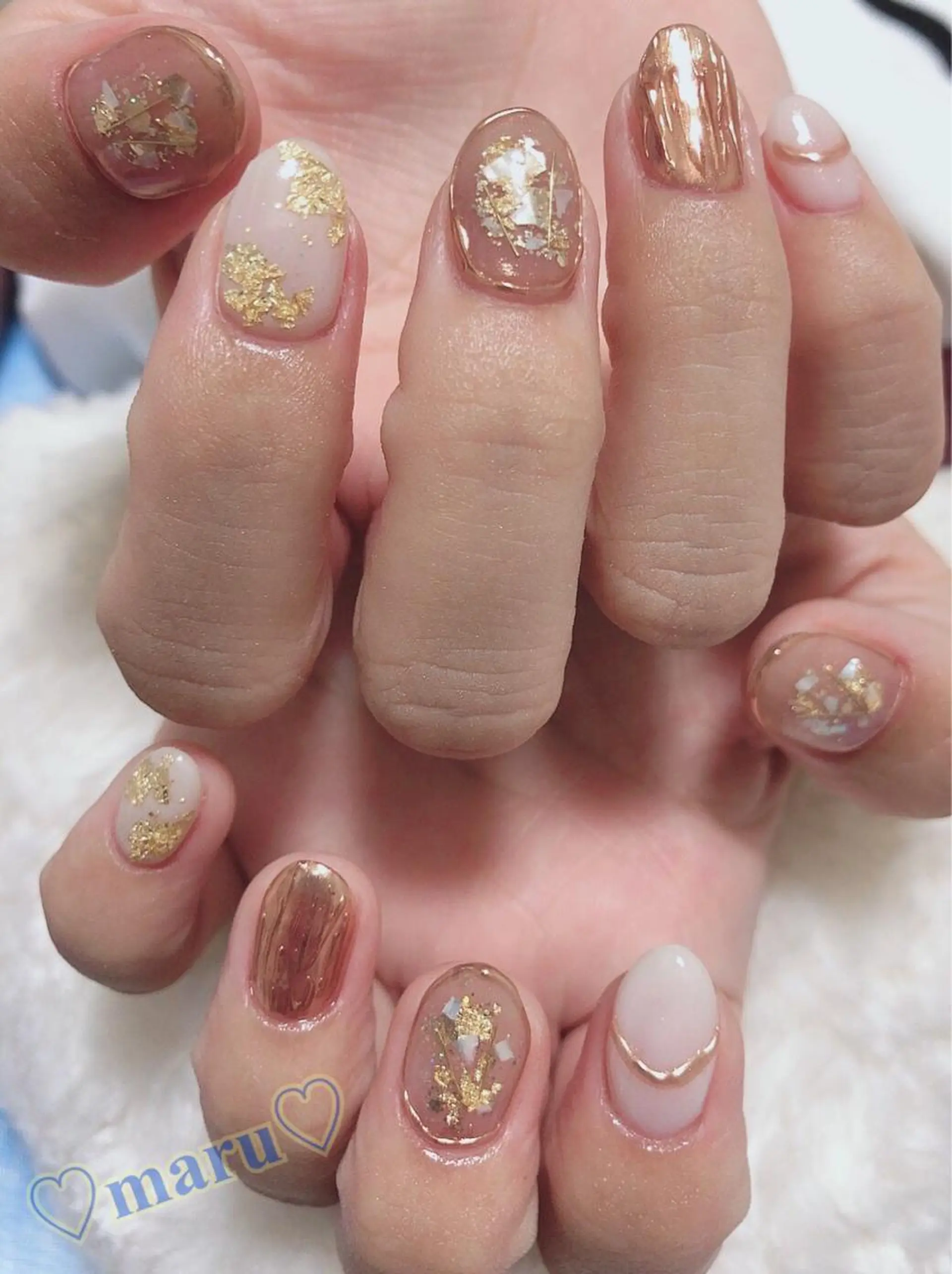 ネイル ハンドネイル フットネイル まるみ ♡のネイルデザイン