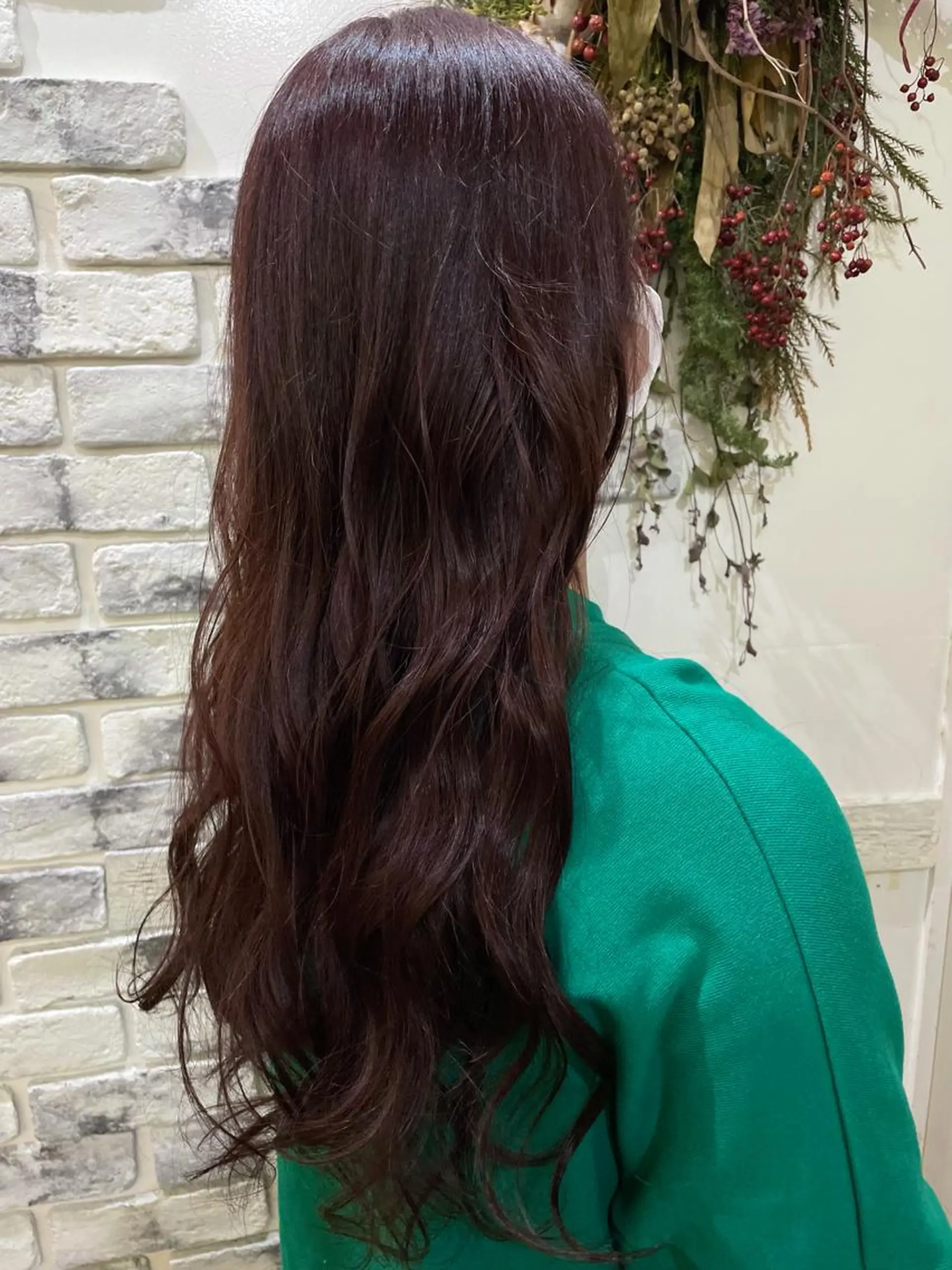 ロング カラー イルミナカラー ピンクカラー バイオレットカラー ヘアカラー トリートメント 後藤 陽花子のヘアスタイル