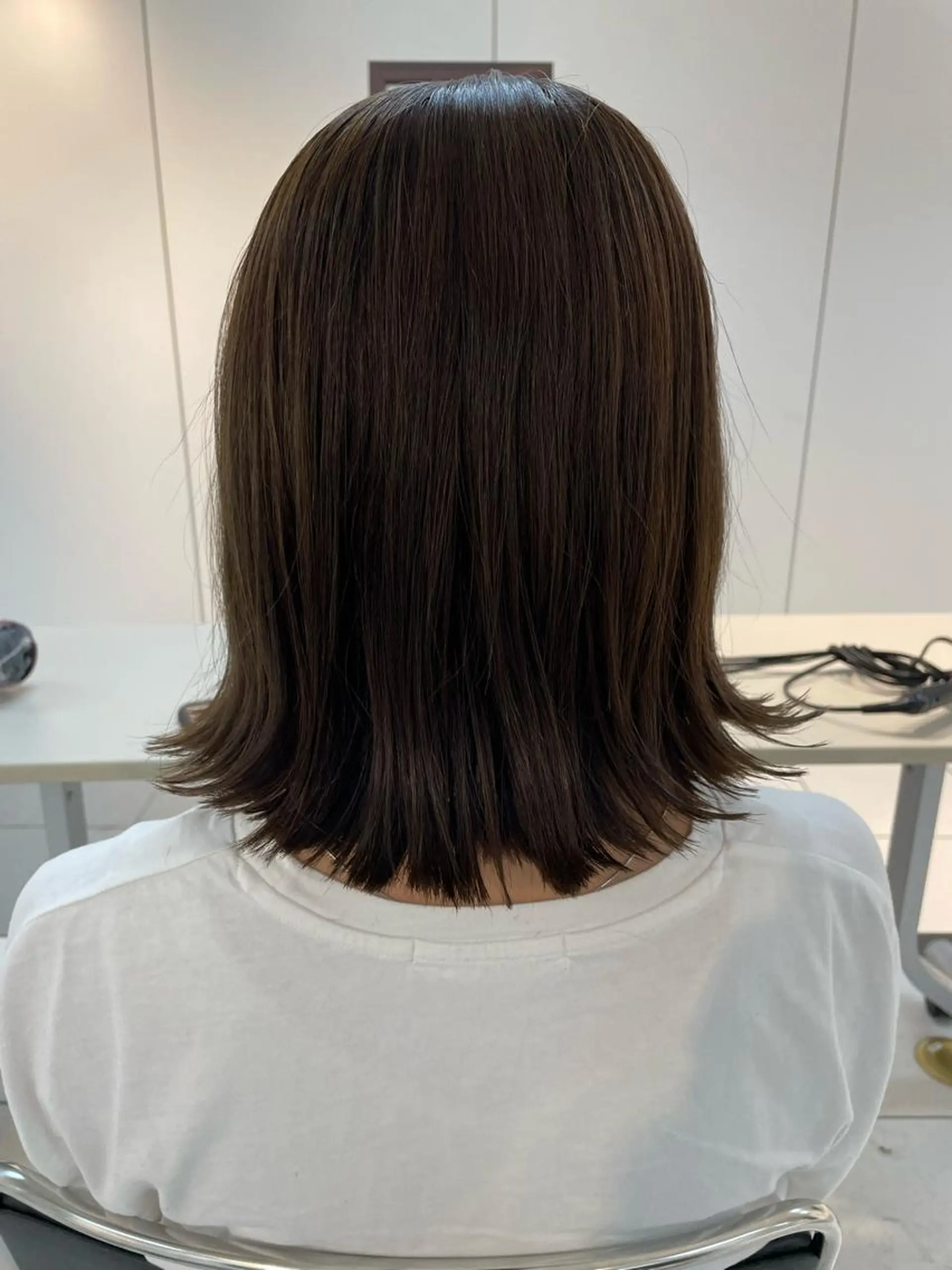 ミディアム 🐬脱白髪染めカラー 清水大世🐬のヘアスタイル