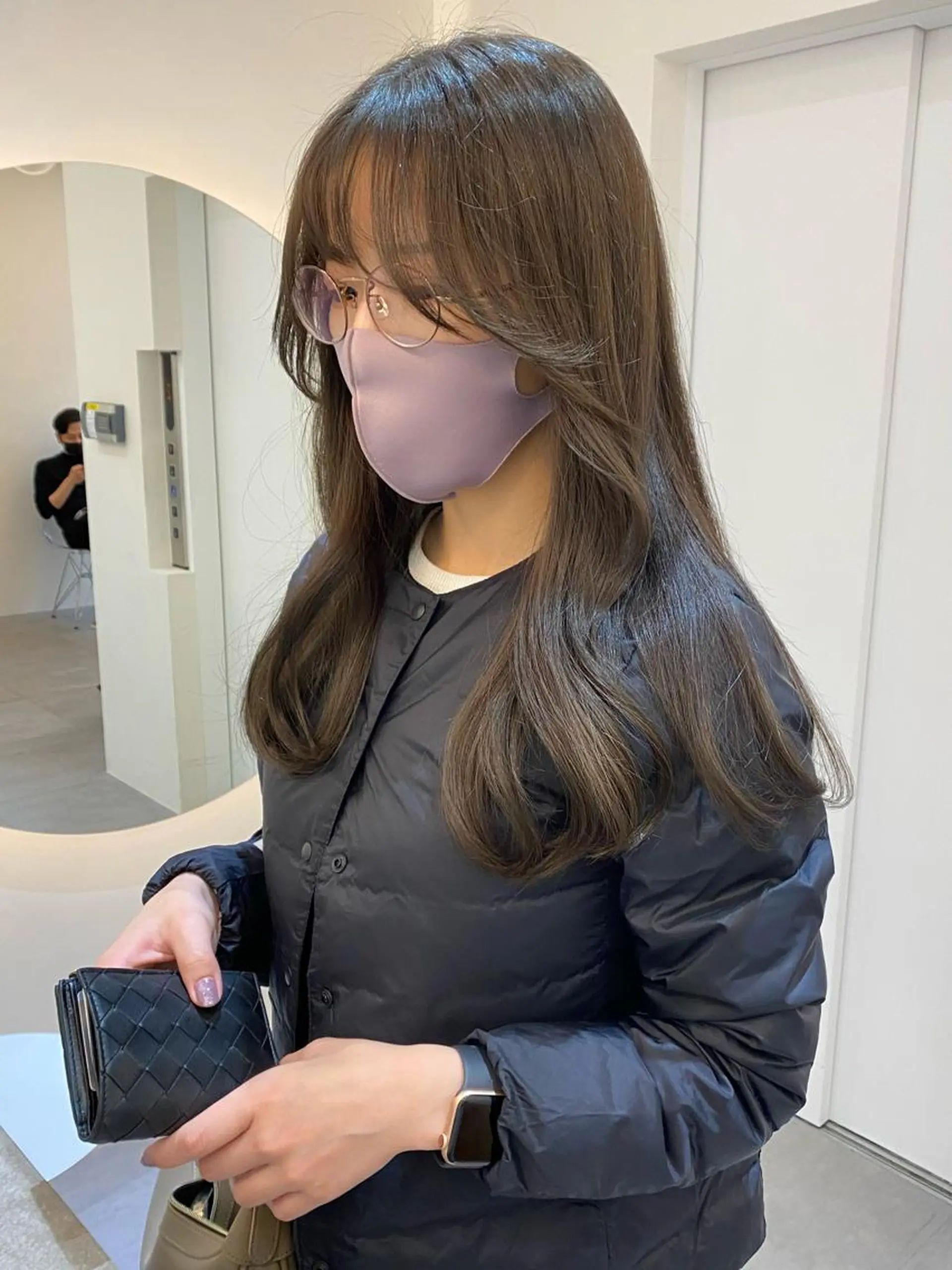 セミロング 透け感たっぷり柔らか 梨花子🌼のヘアスタイル