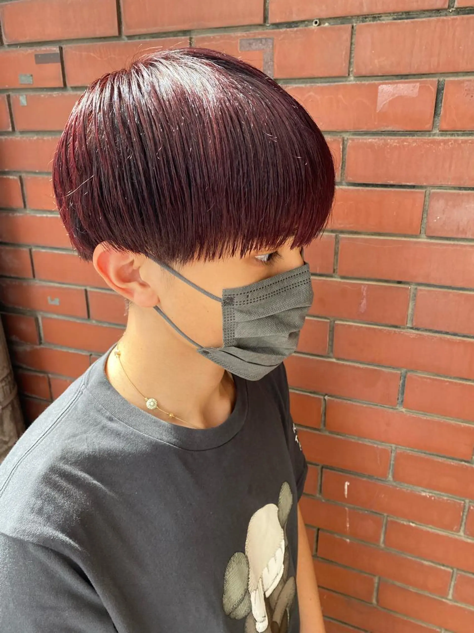 メンズ マッシュ カット ヘアカラー 柏メンズパーマ特化 蛯谷  晃裕のヘアスタイル