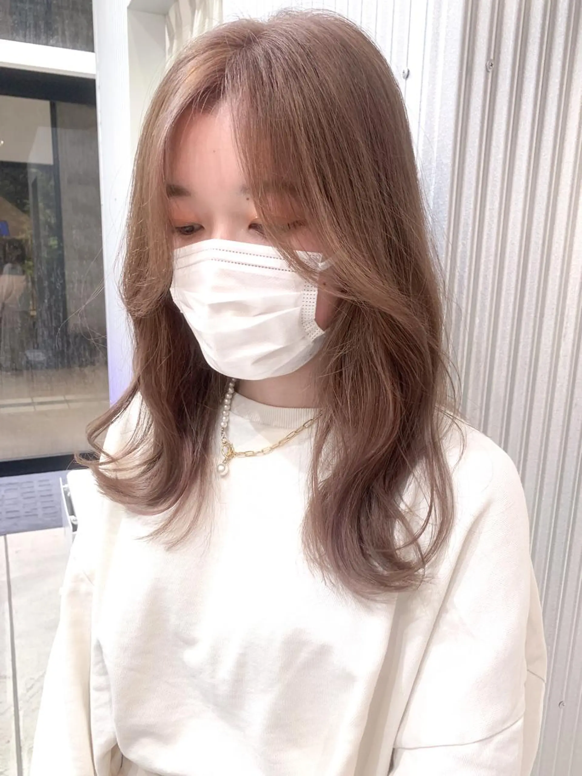 セミロング カラー ヘアアレンジ カット ヘアカラー トリートメント yuka .のヘアスタイル