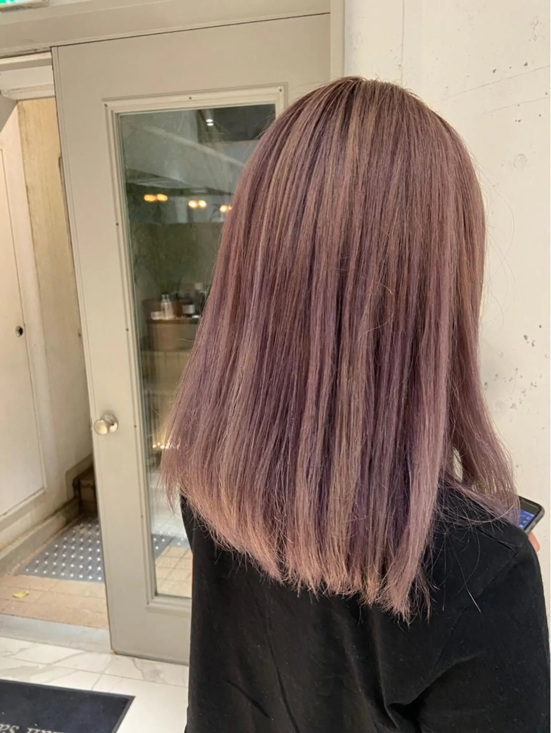 セミロング カラー ナチュラル/韓国💎 haruka 💎のヘアスタイル