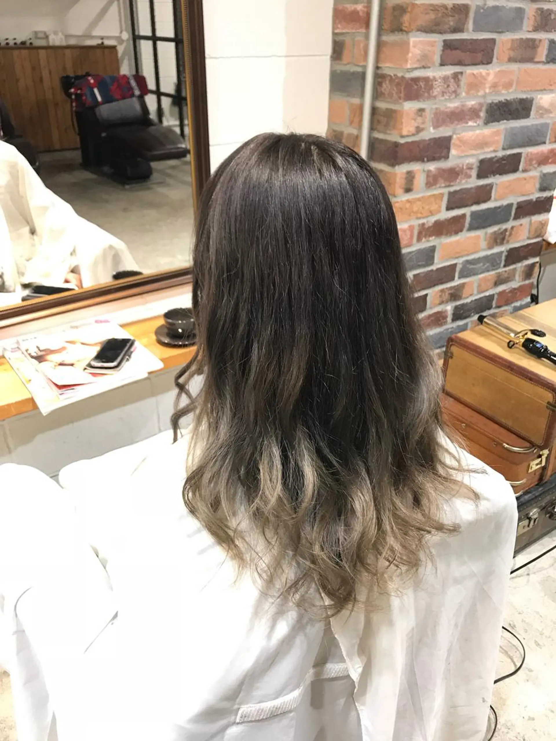ロング カラー パーマ ヘアアレンジ メンズ キッズ アッシュ グラデーションカラー ラベンダーカラー ラベンダーアッシュ Forest. -髪質改善-のヘアスタイル