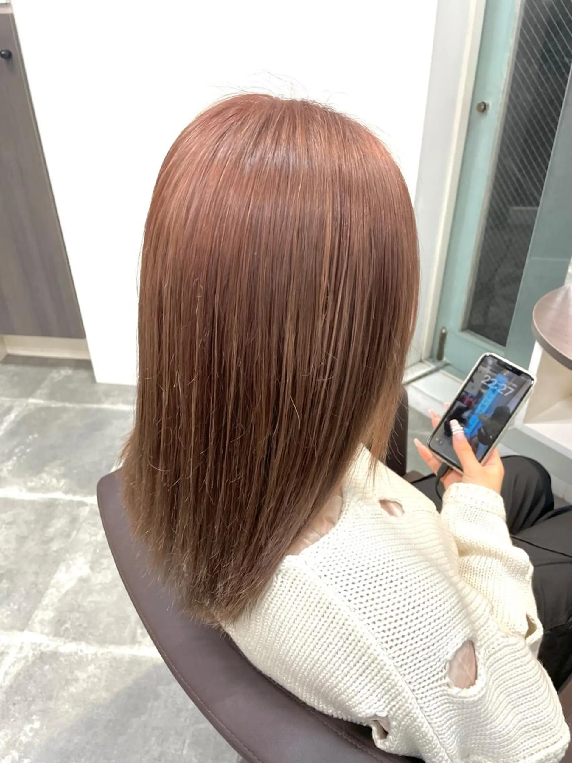 ミディアム カラー ケアパーマ/ケアブリ ーチdaisukeのヘアスタイル