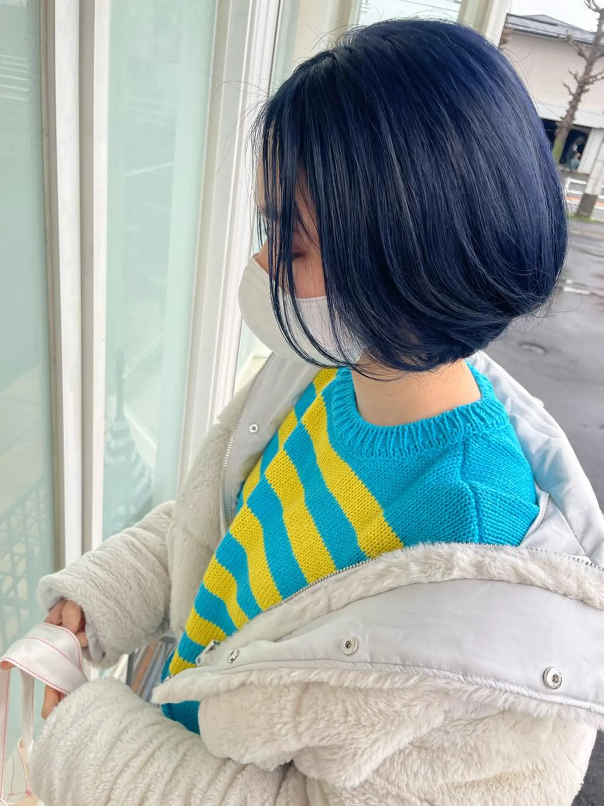 ショート カラー ヘアアレンジ ヘアカラー トリートメント like みやびのヘアスタイル