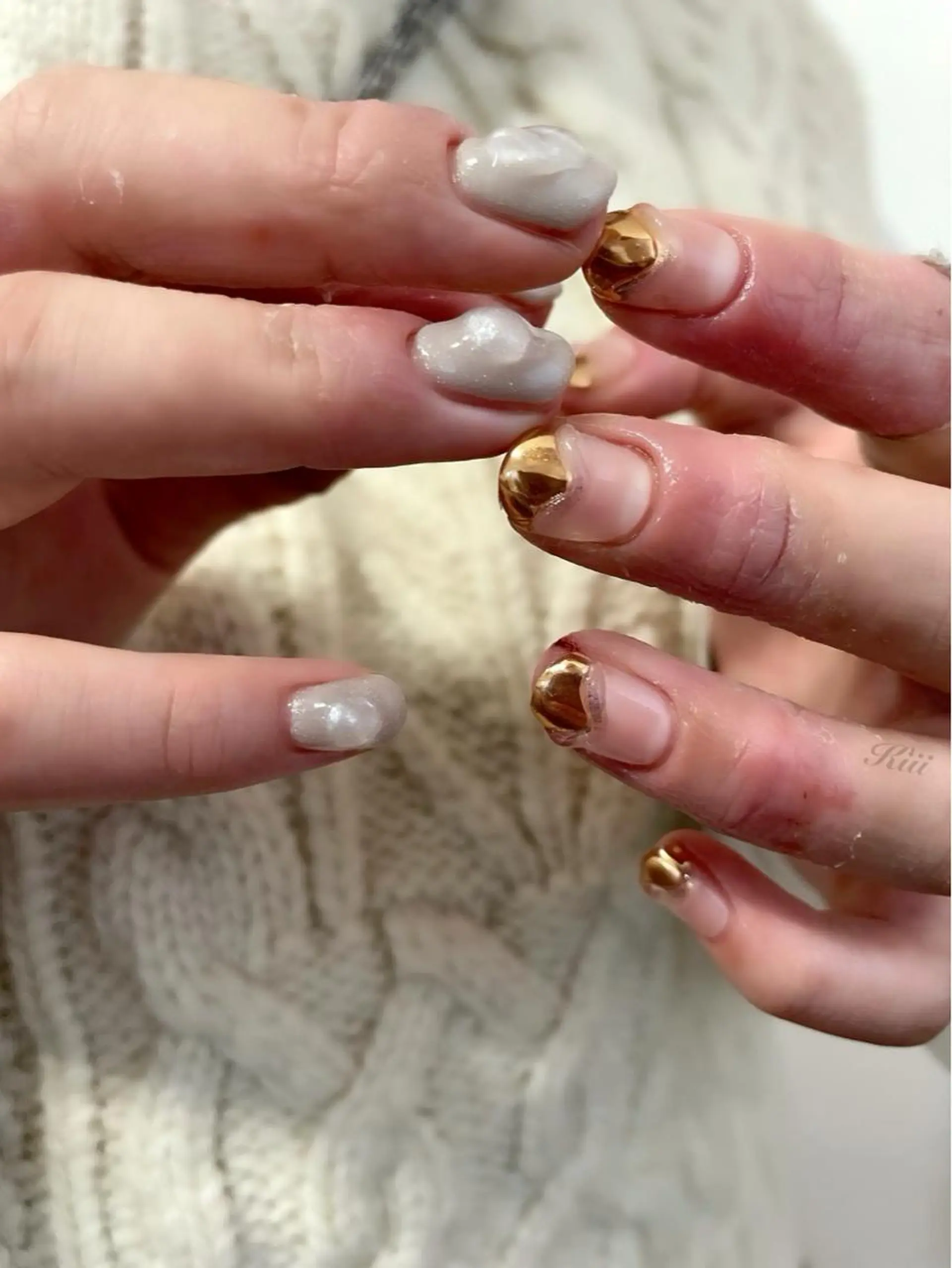 ネイル ハンドネイル フットネイル kiii.__ ✴︎*のネイルデザイン