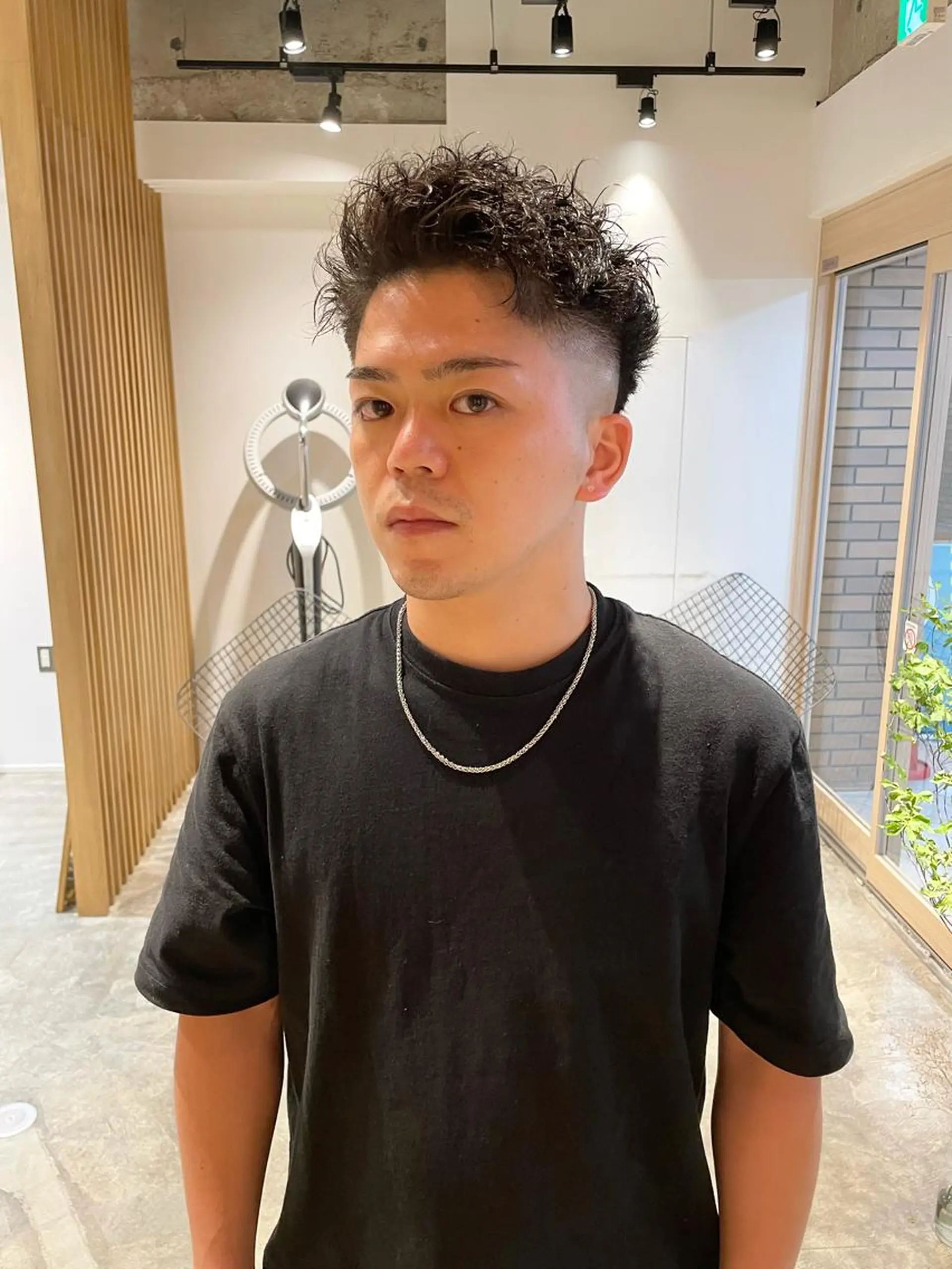 ショート メンズ フェードカット メンズパーマ カット パーマ トリートメント ヘッドスパ ruki yabeのヘアスタイル