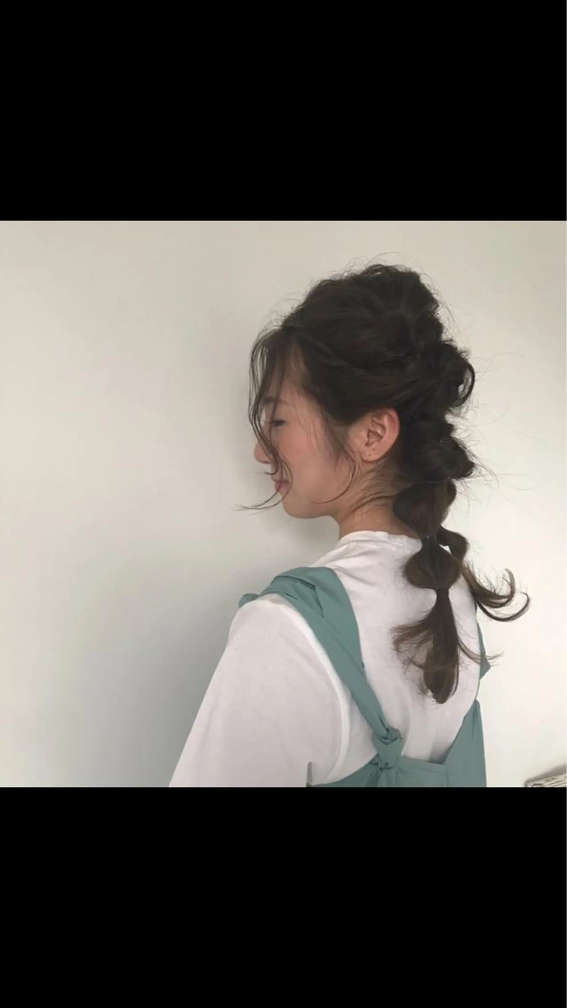 セミロング カラー ヘアアレンジ 浴衣 山本 夏未のヘアスタイル