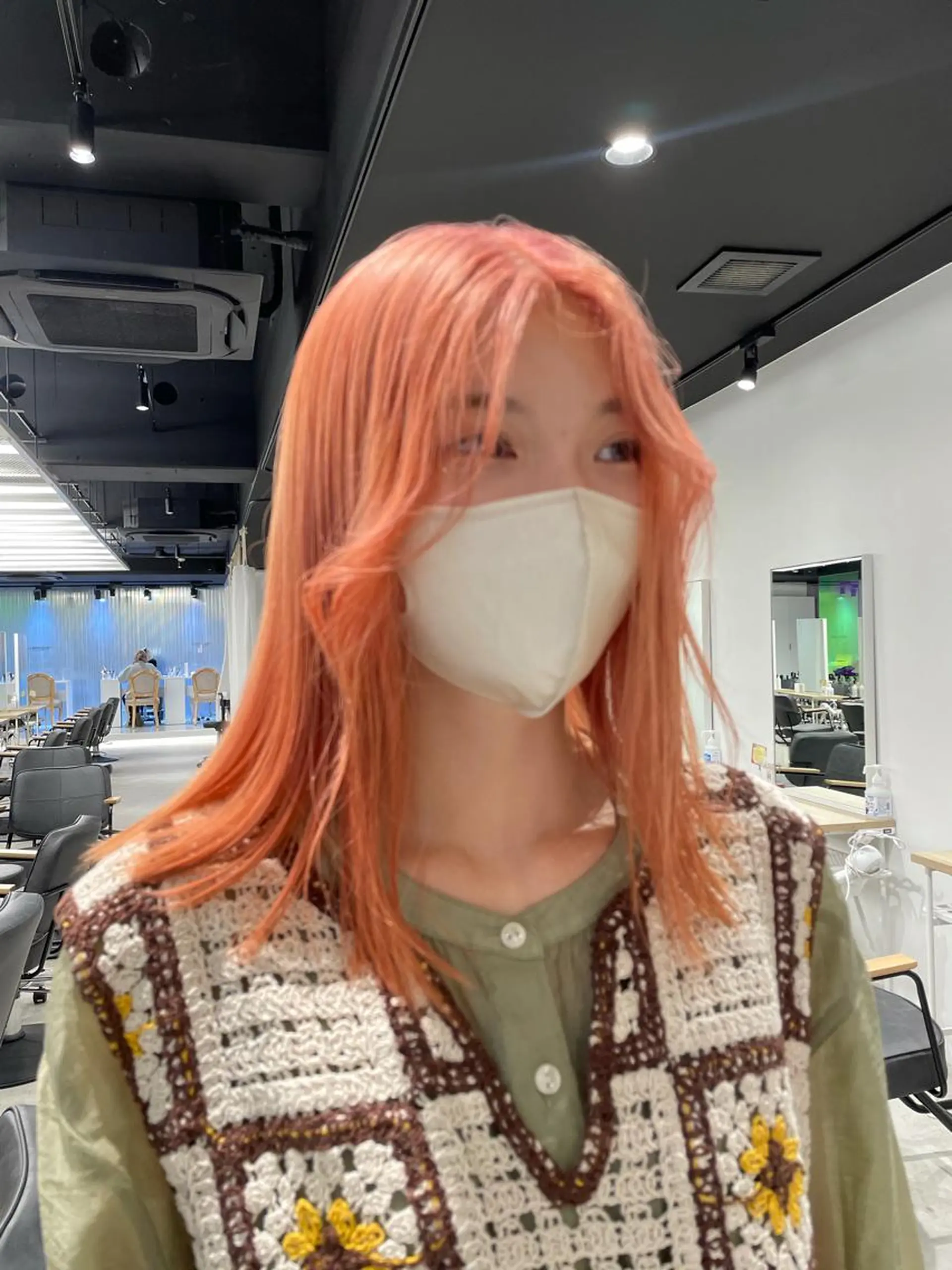 カラー ブリーチ ケアブリーチ モモ 🍑のマツエク・マツパデザイン