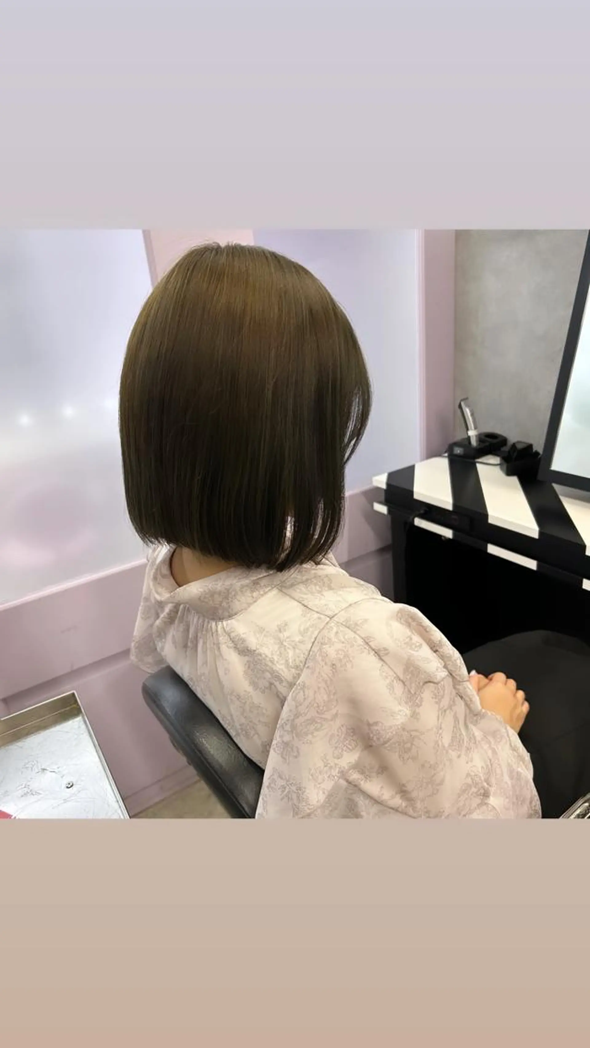 ミディアム ボブ Hui.所属・縮毛矯正・髪質改善 特化 出納 直起のヘアスタイル