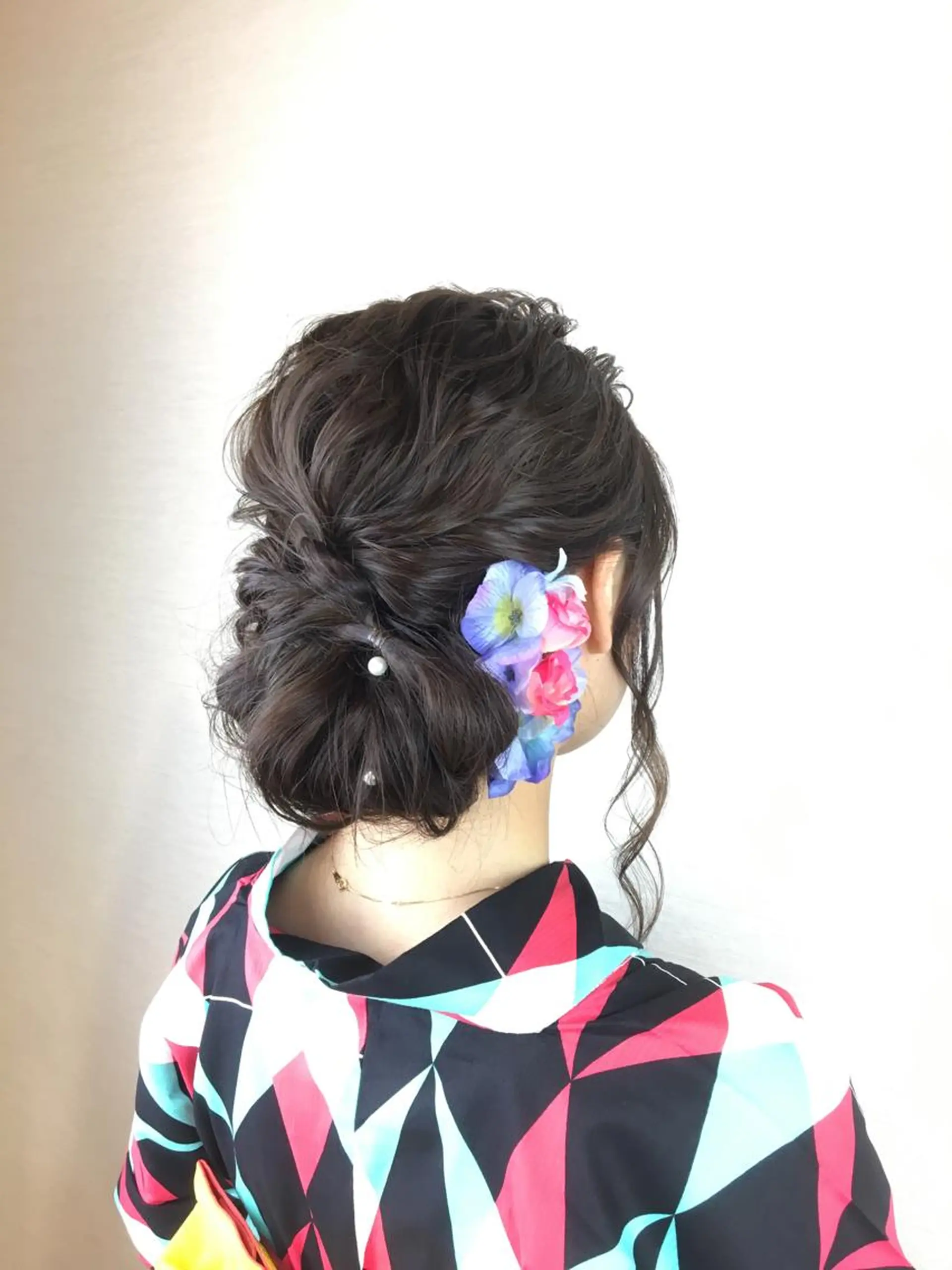 ロング ブリーチなしダブル/ レイヤーカット 小棹のヘアスタイル