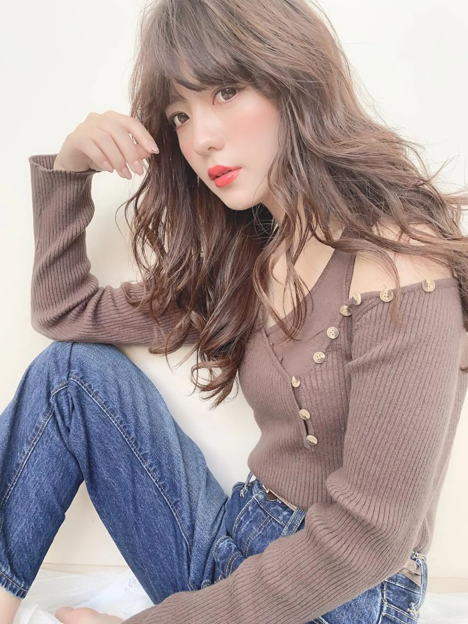 ロング カラー ベージュカラー 髪質改善サロン 心斎橋ARCHEのヘアスタイル