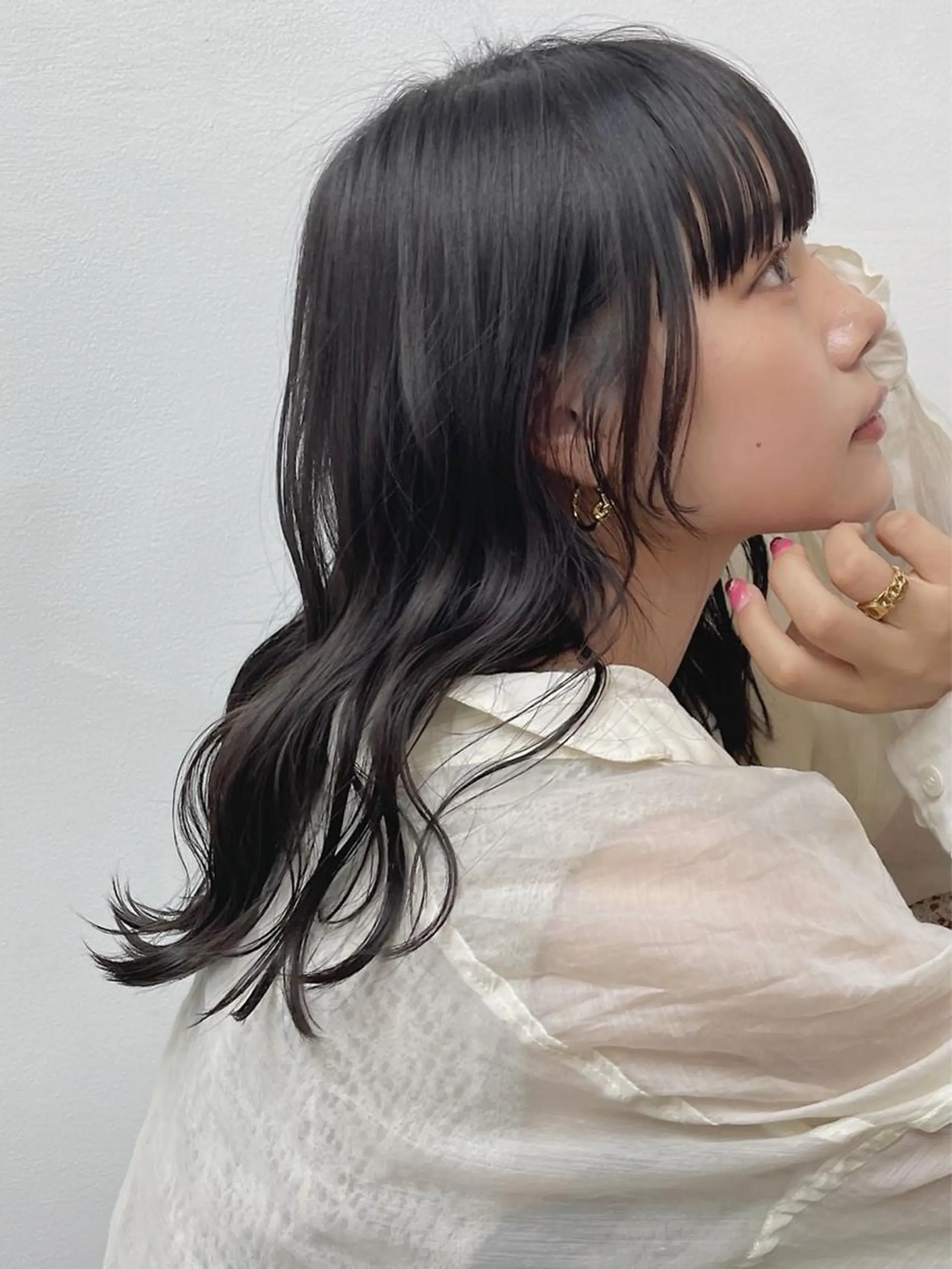 ロング カラー 透明感カラー シースルーバング ワイドバング ♡トップスタイリス ト/美髪矯正hinaのヘアスタイル